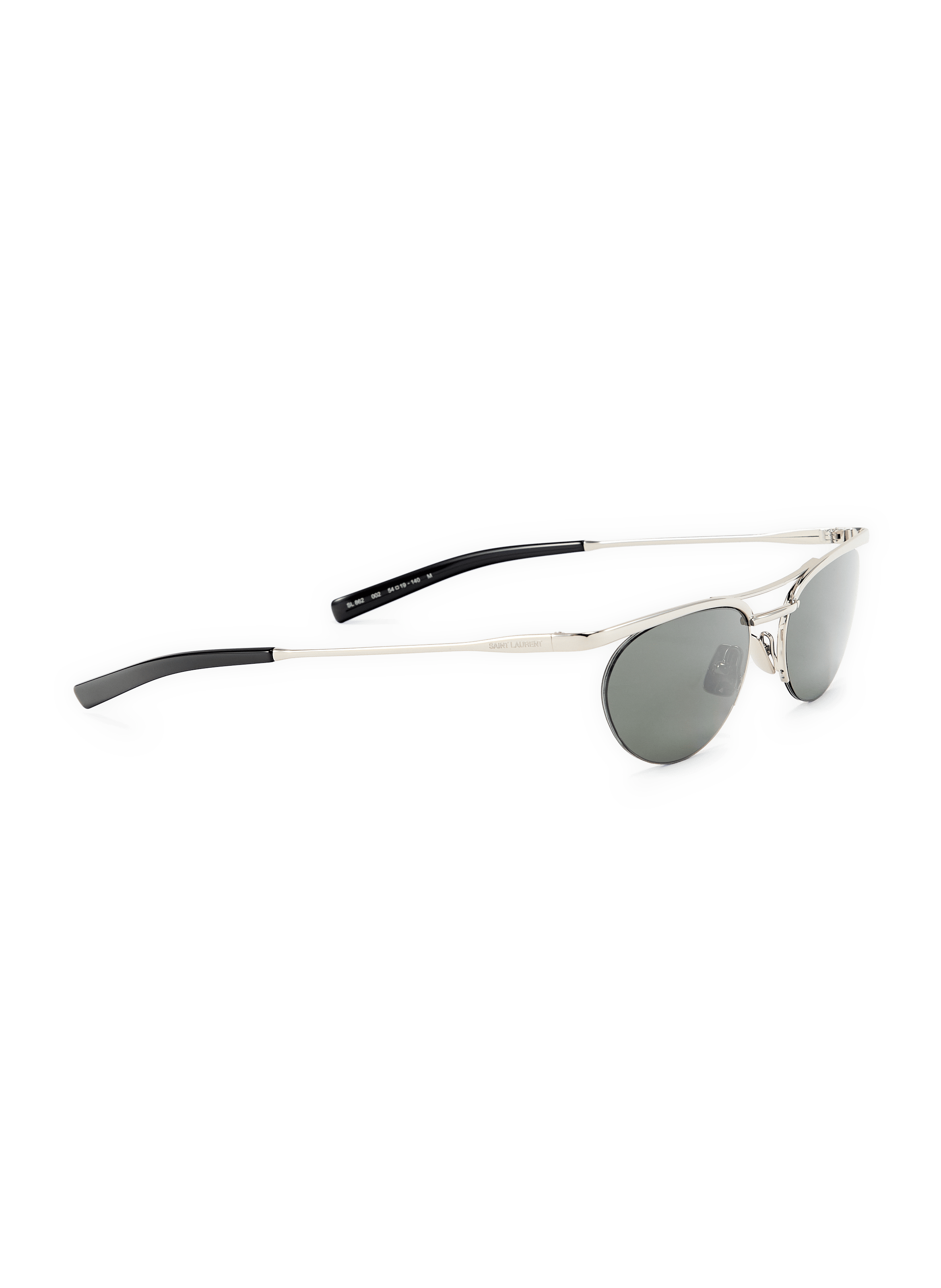 Metallic Sunglasses SAINT LAURENT Silver