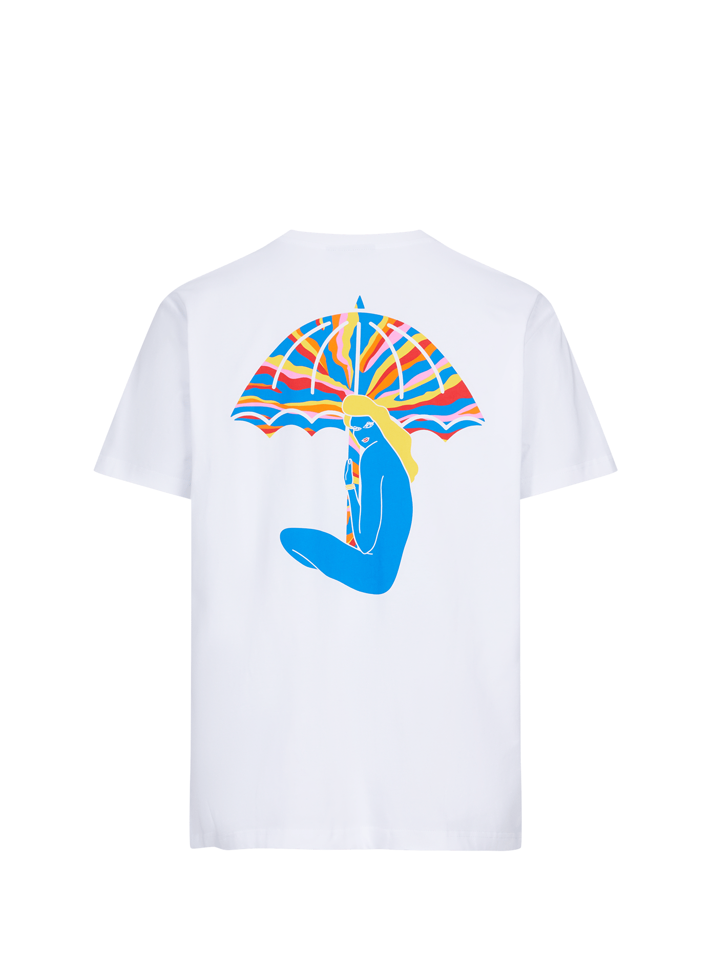 Printed straight t-shirt HELAS CAPS White