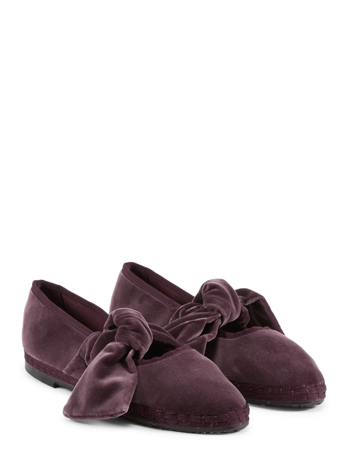 Ballerines velours en coton mélangé FLABELUS Violet