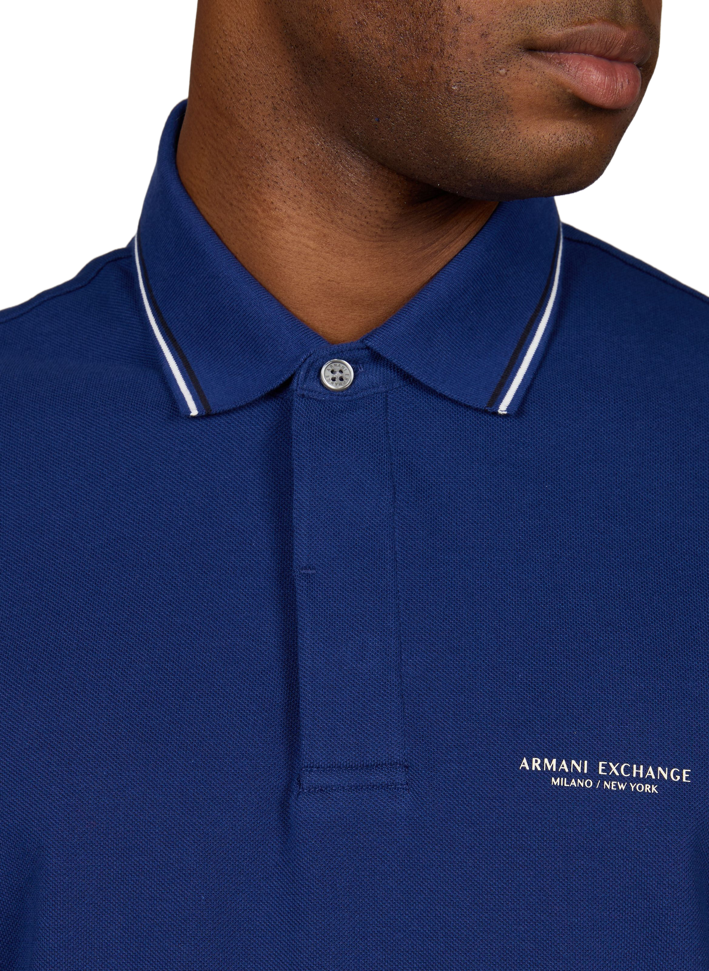 Katoenen polo ARMANI EXCHANGE Blauw