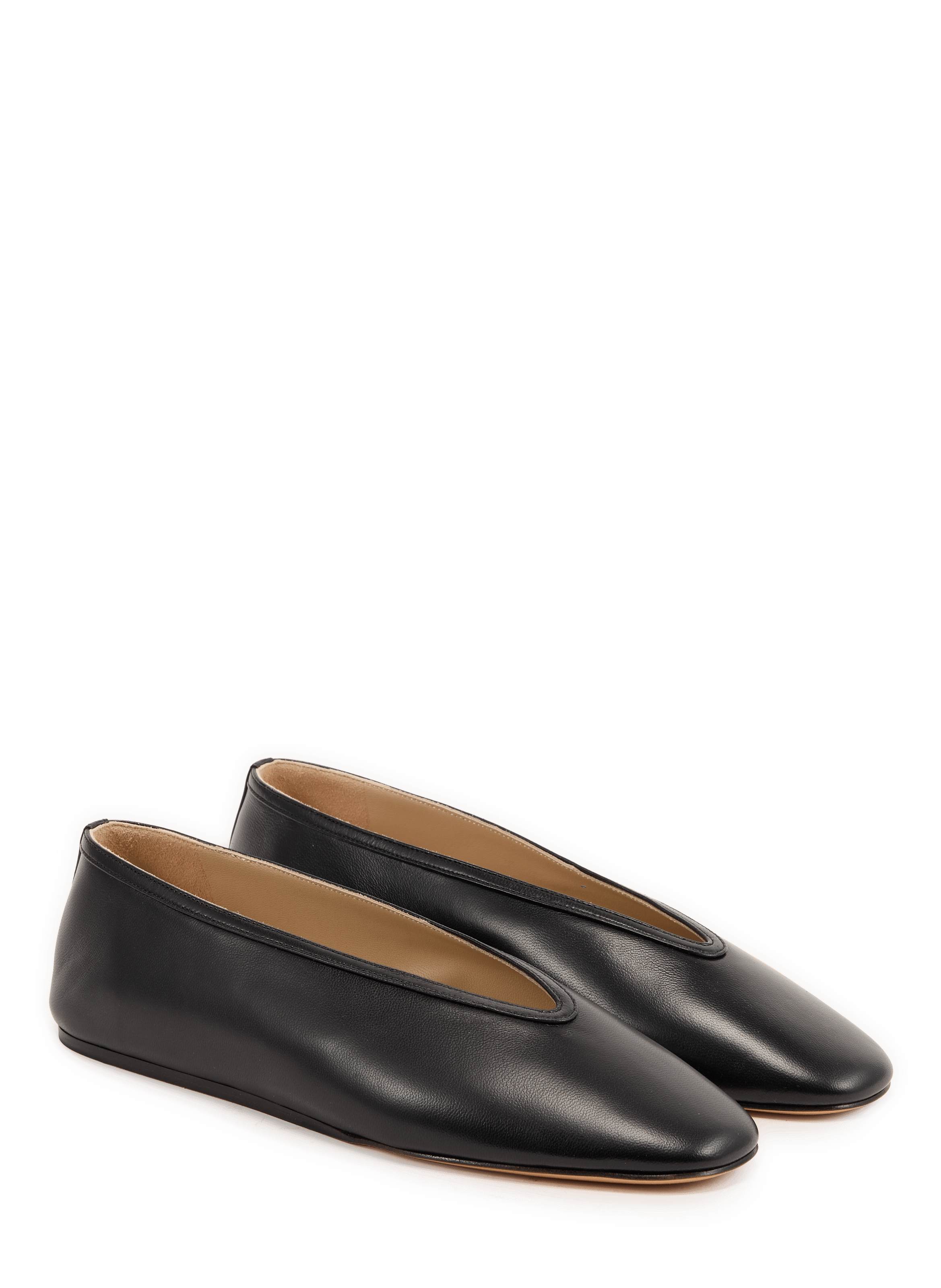 Sheepskin Luna Ballerina Flats | Black LE MONDE BÉRYL Women
