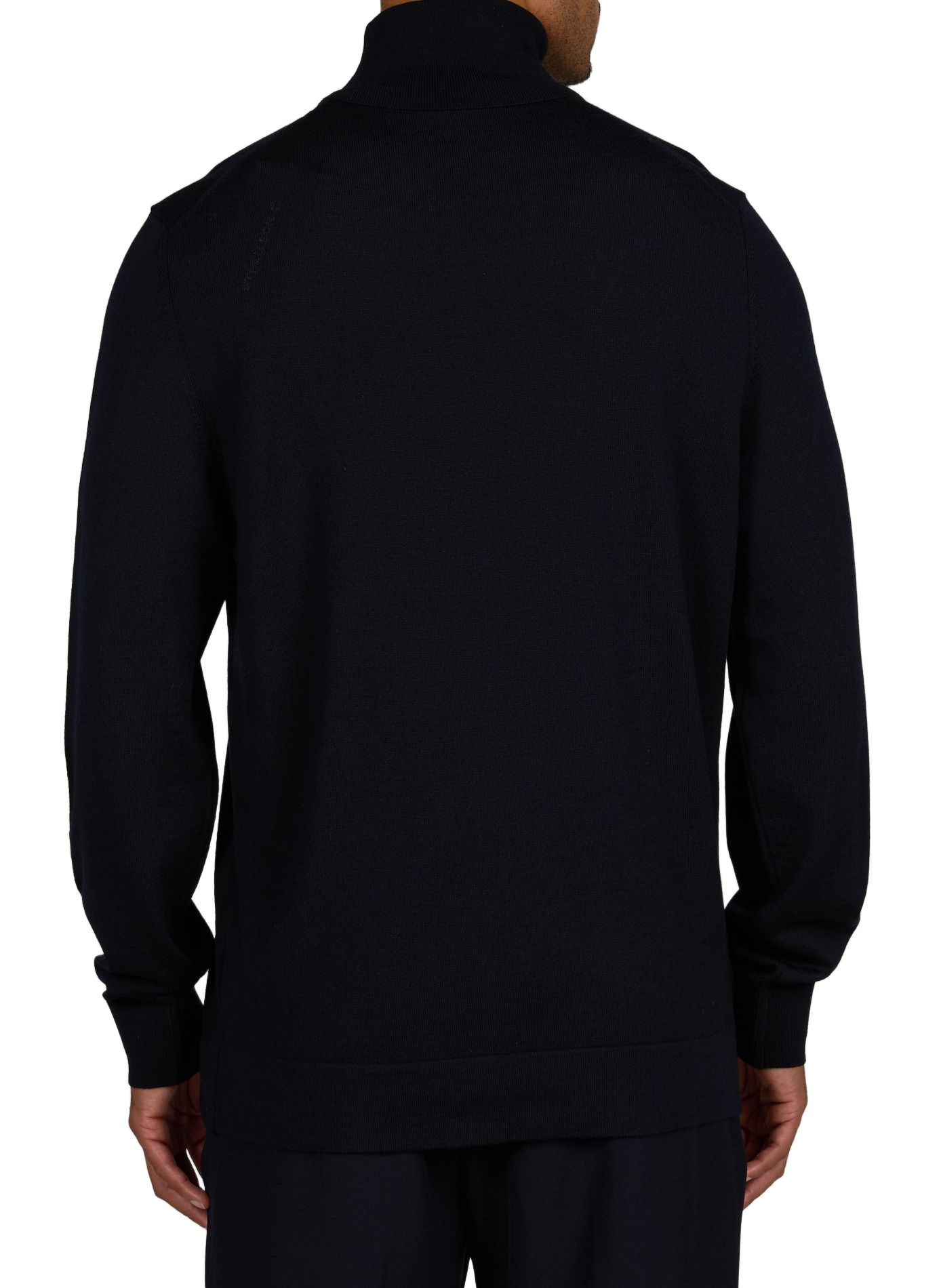 Pull Marek à col roulé en laine vierge  | Bleu STRELLSON Homme