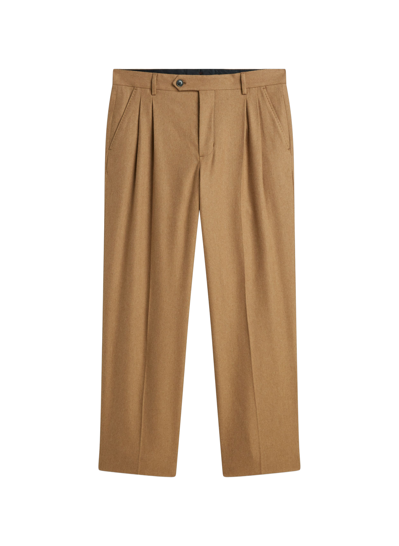 Pantalon à pinces droit en laine mélangée TOMMY HILFIGER Braun