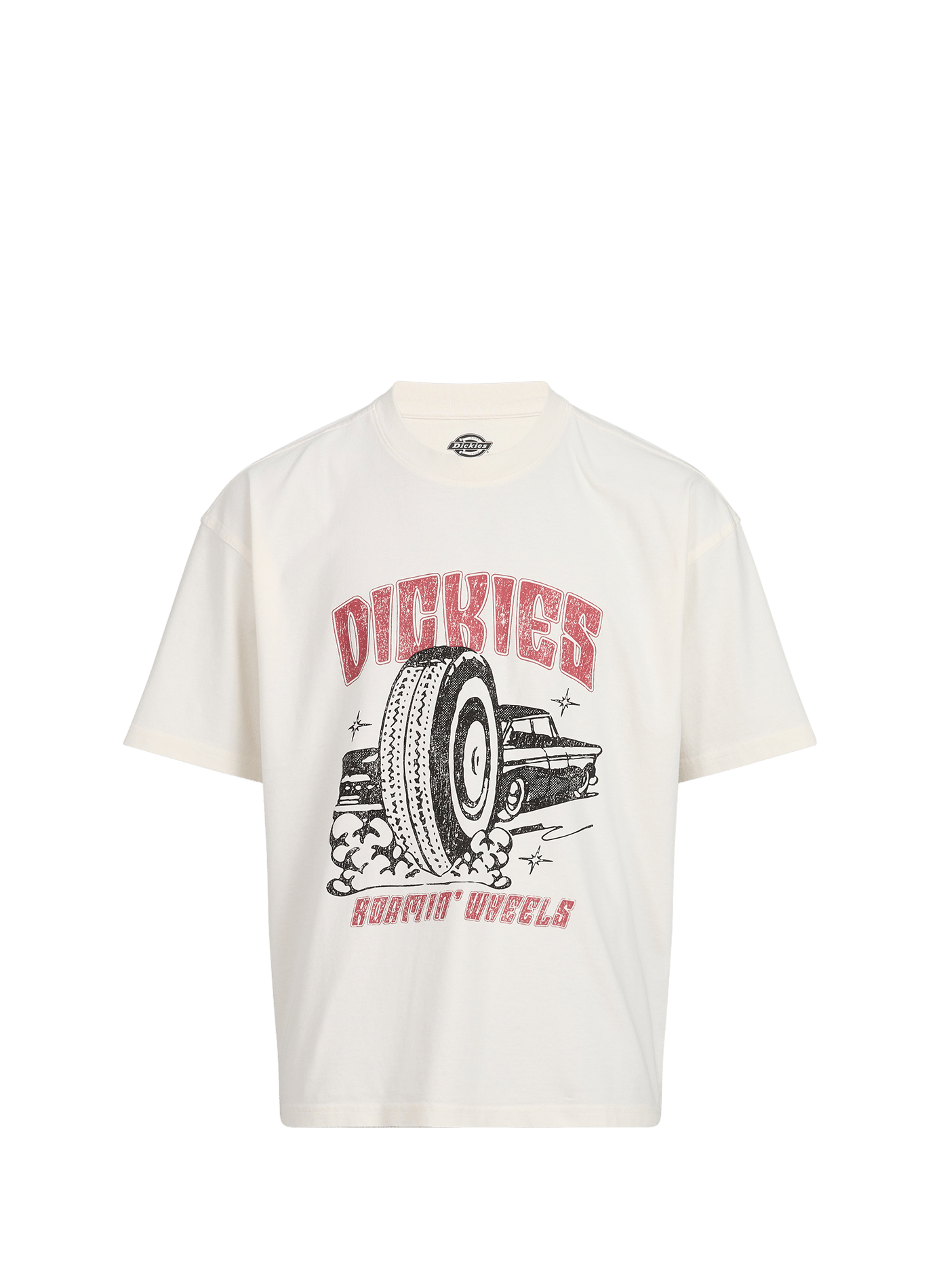 Tee-shirt droit col rond en coton DICKIES Blanc