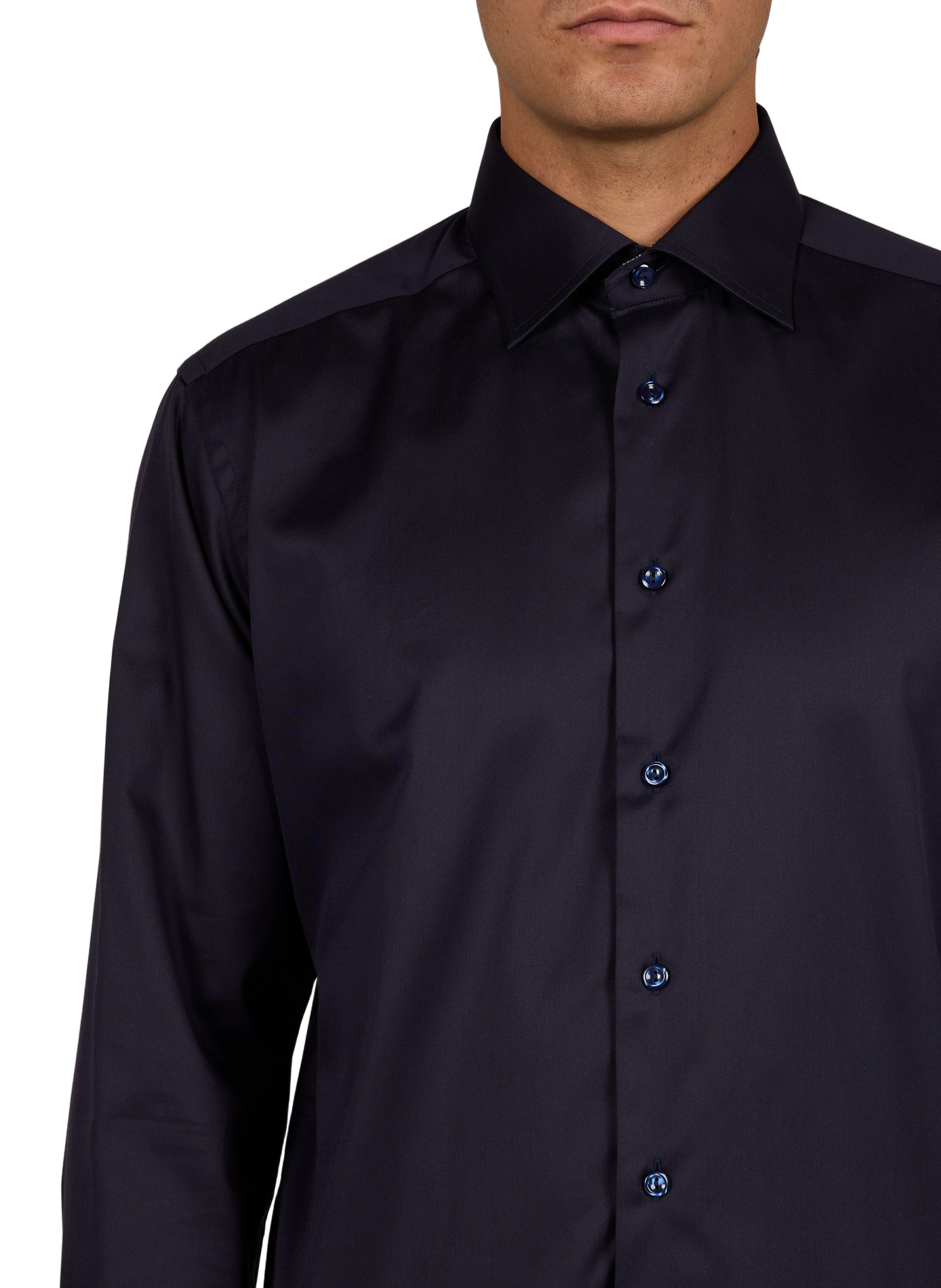 Solid button-down shirt ETON Blue