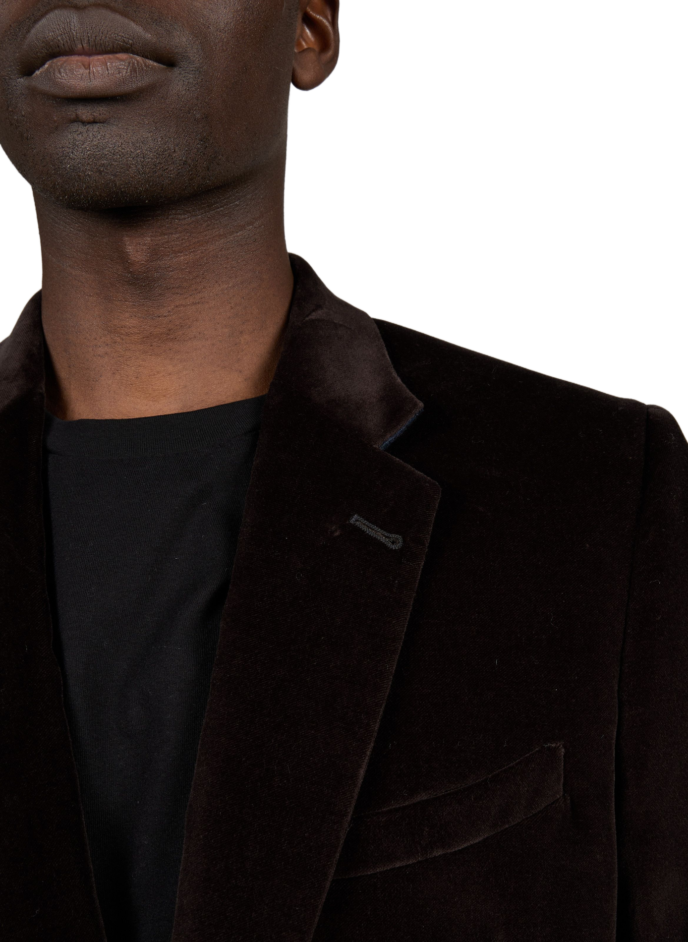 Straight cotton tailored jacket PAUL SMITH Brown