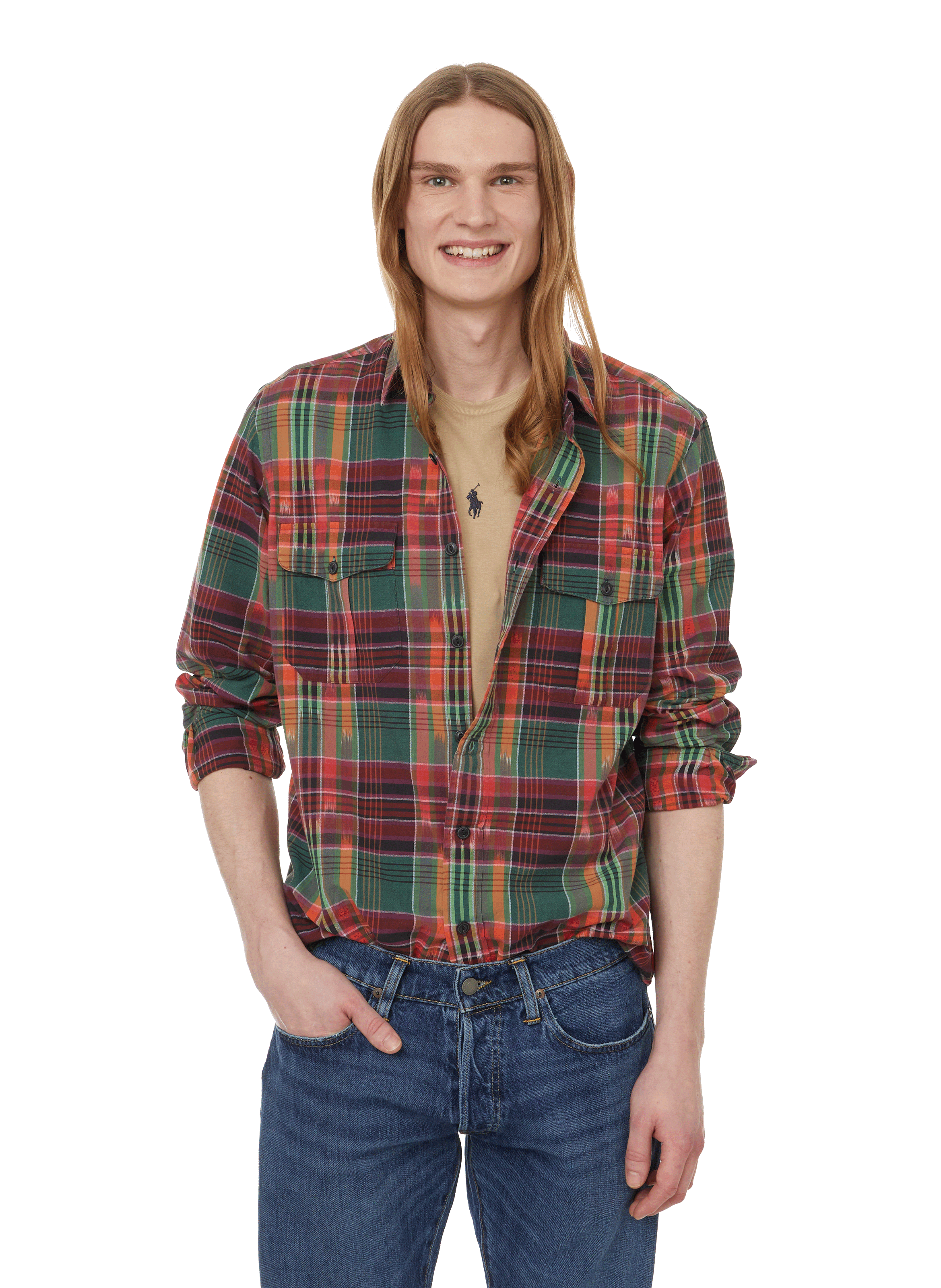 POLO RALPH LAUREN Chemise à carreaux en coton Multicolore