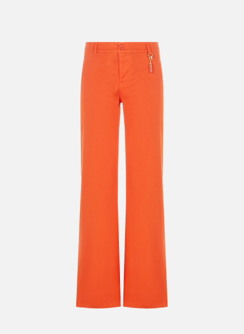 Trousers with charm in cotton OrangeTHE SOCIAL SUNDAY 