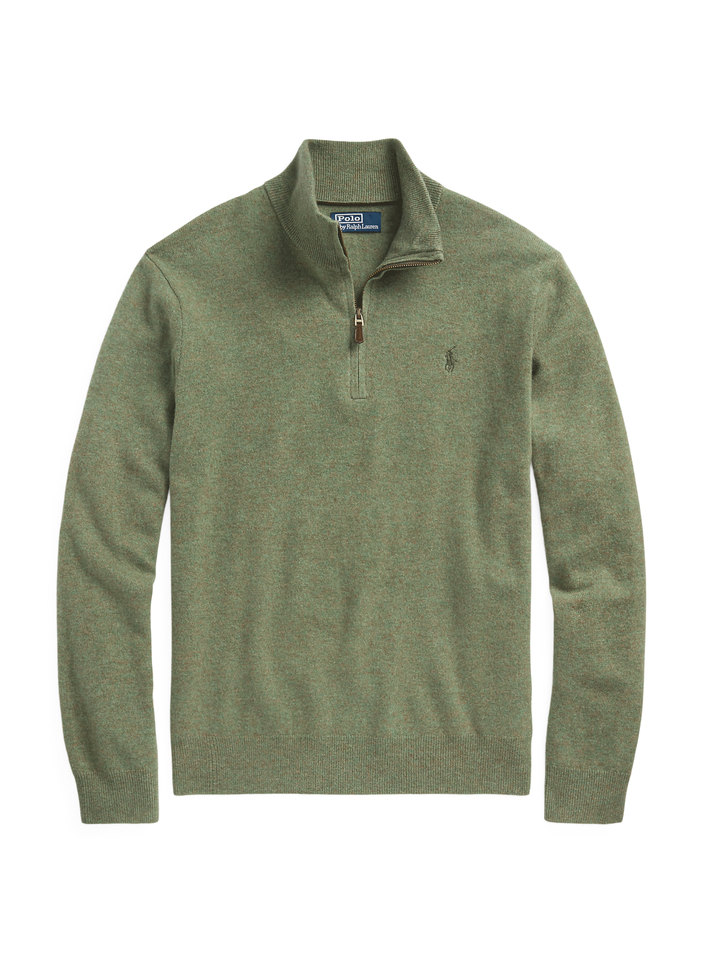 Pull col zippé en laine