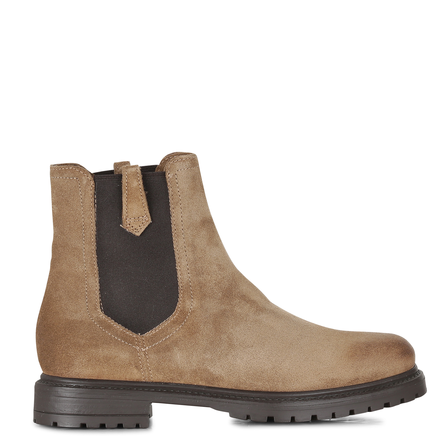 JONAK Bottines en cuir velours candide Marron
