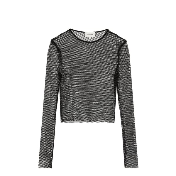 Top manches longues transparent