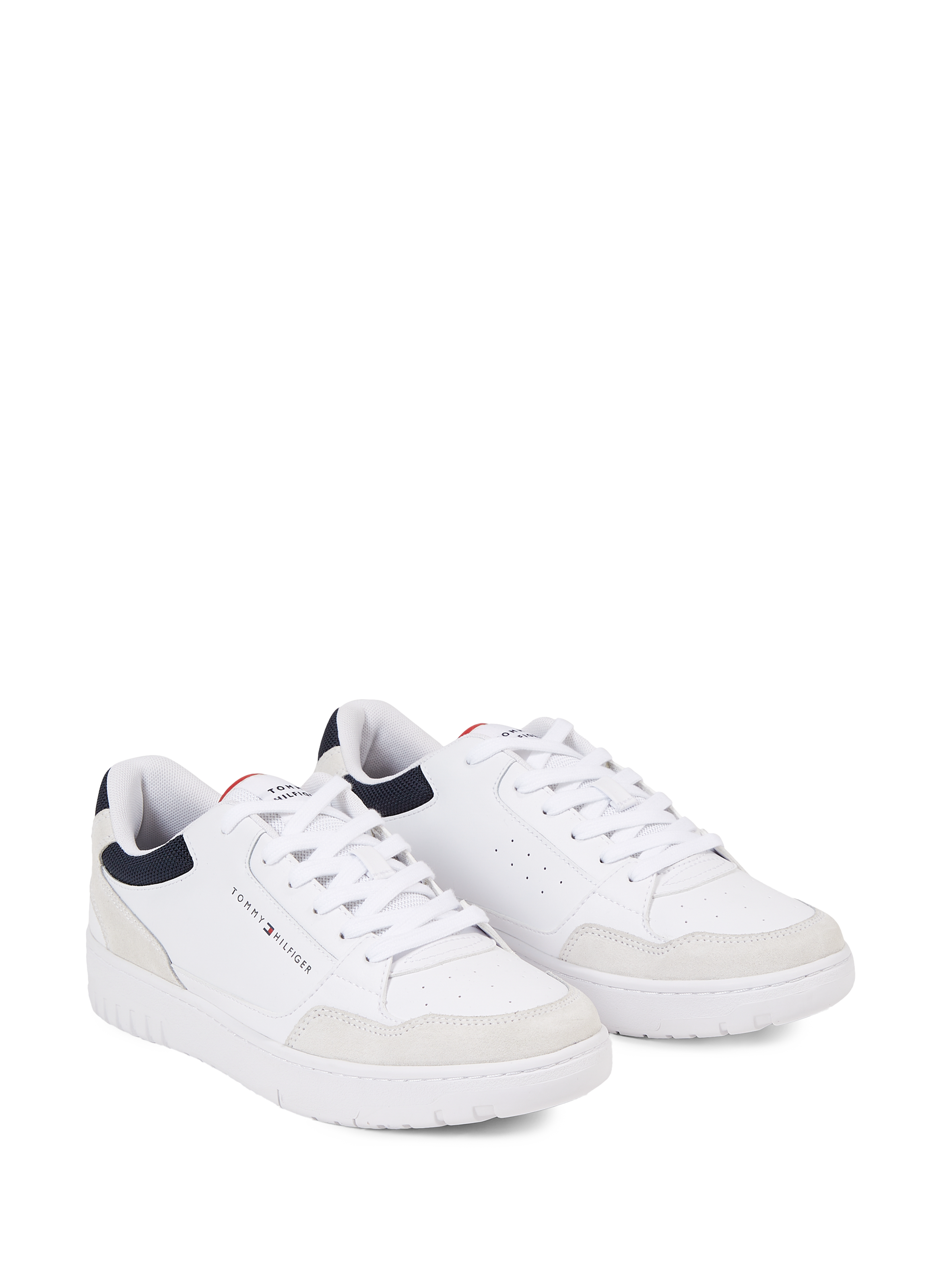 Baskets en cuir TOMMY HILFIGER Blanc