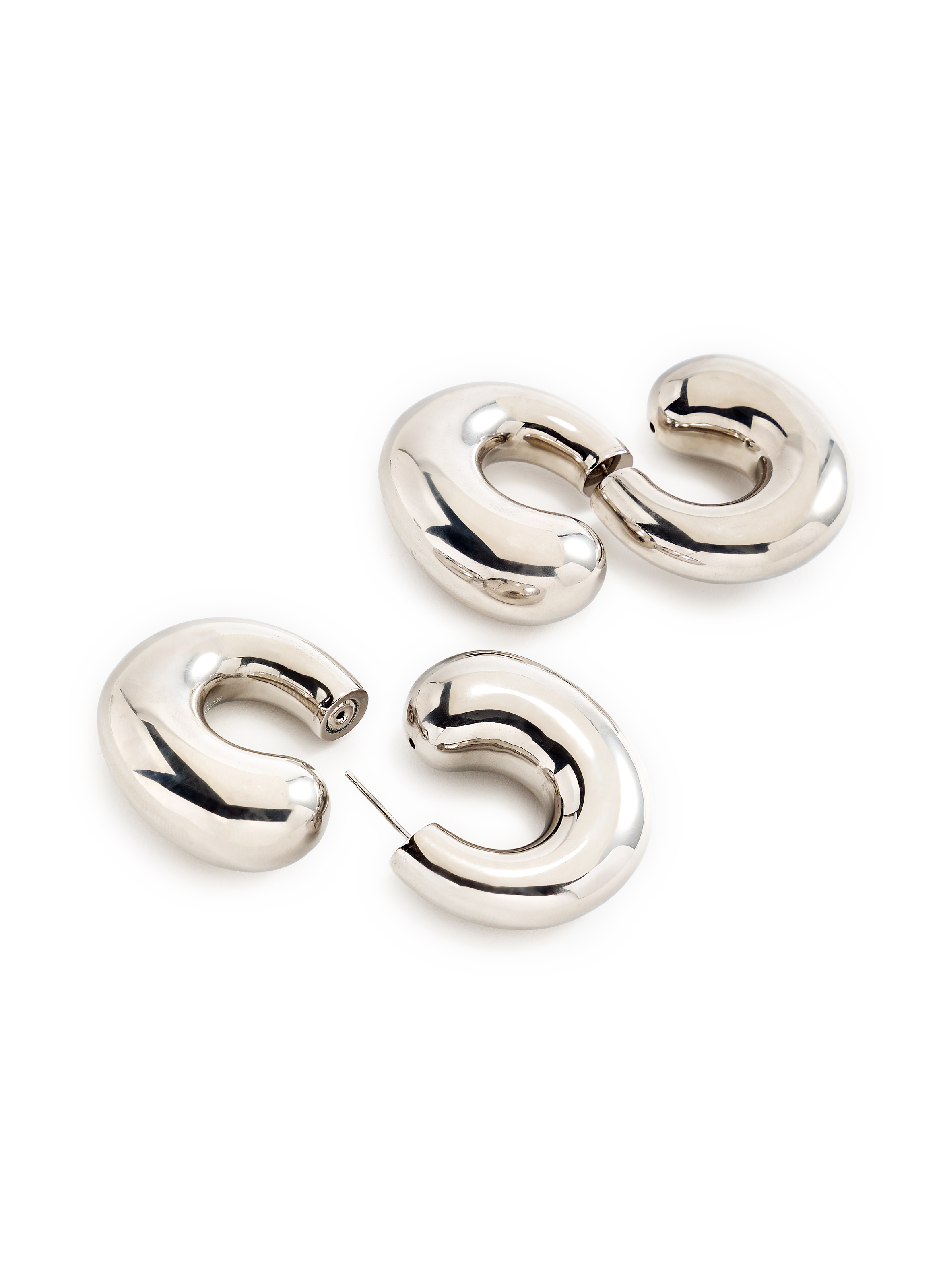 Boucles d&#039;oreille en laiton HUGO KREIT Argent