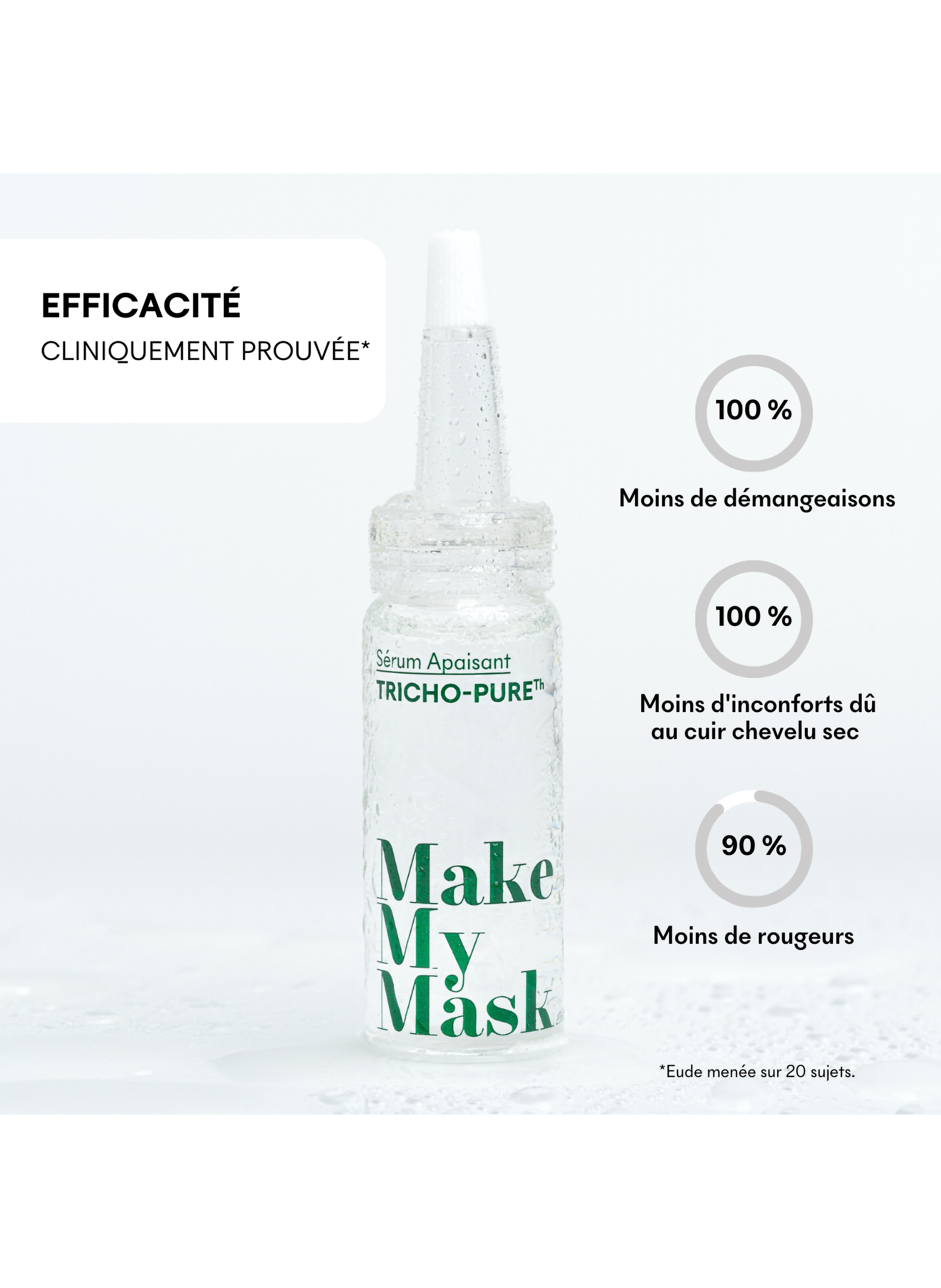 Serum Apaisant Tricho-Pure MAKE MY MASK No color