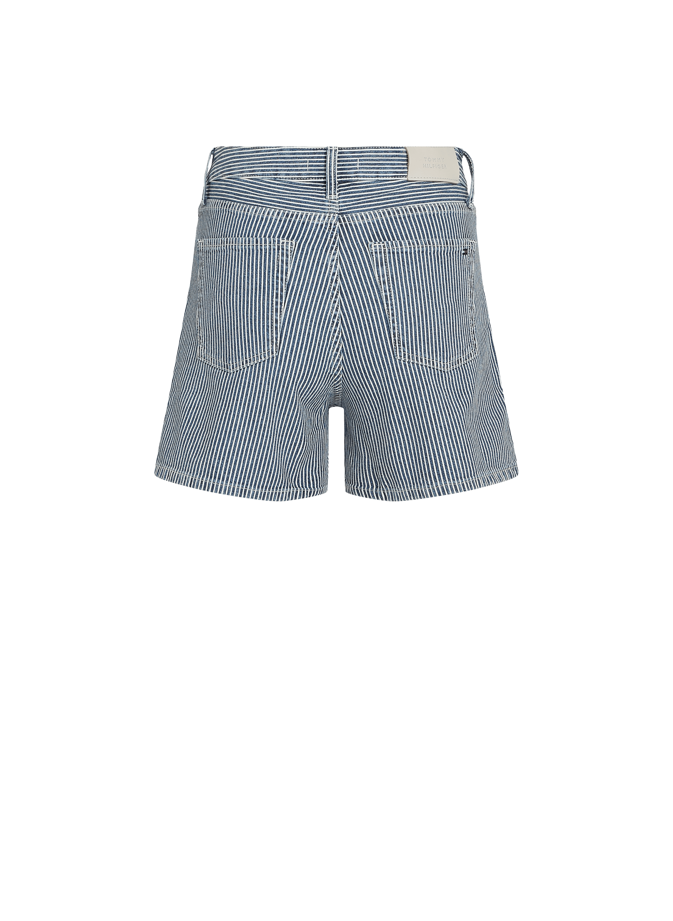 Short à rayures en coton   TOMMY HILFIGER Gris