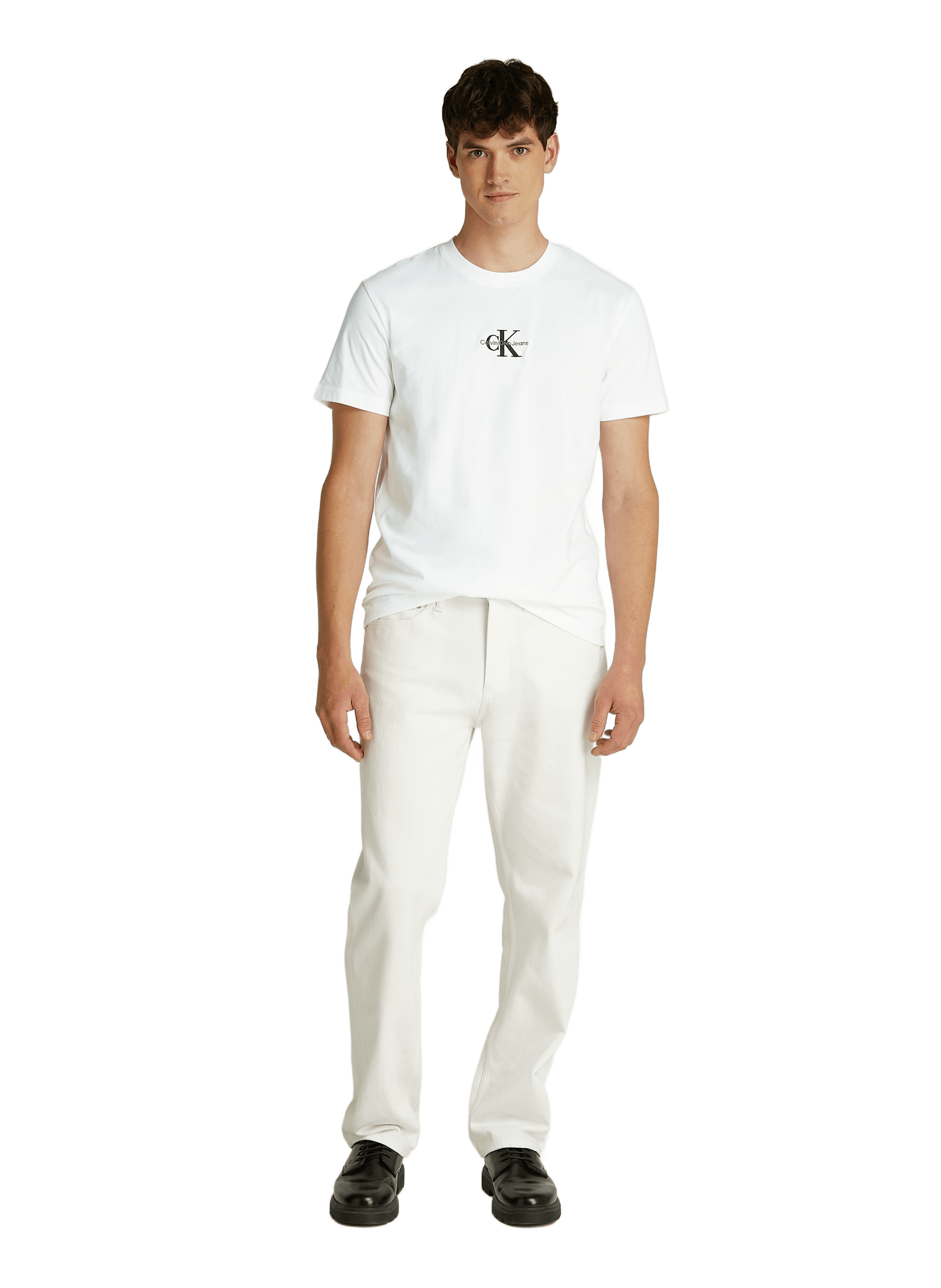  Logo cotton T-shirt CALVIN KLEIN White