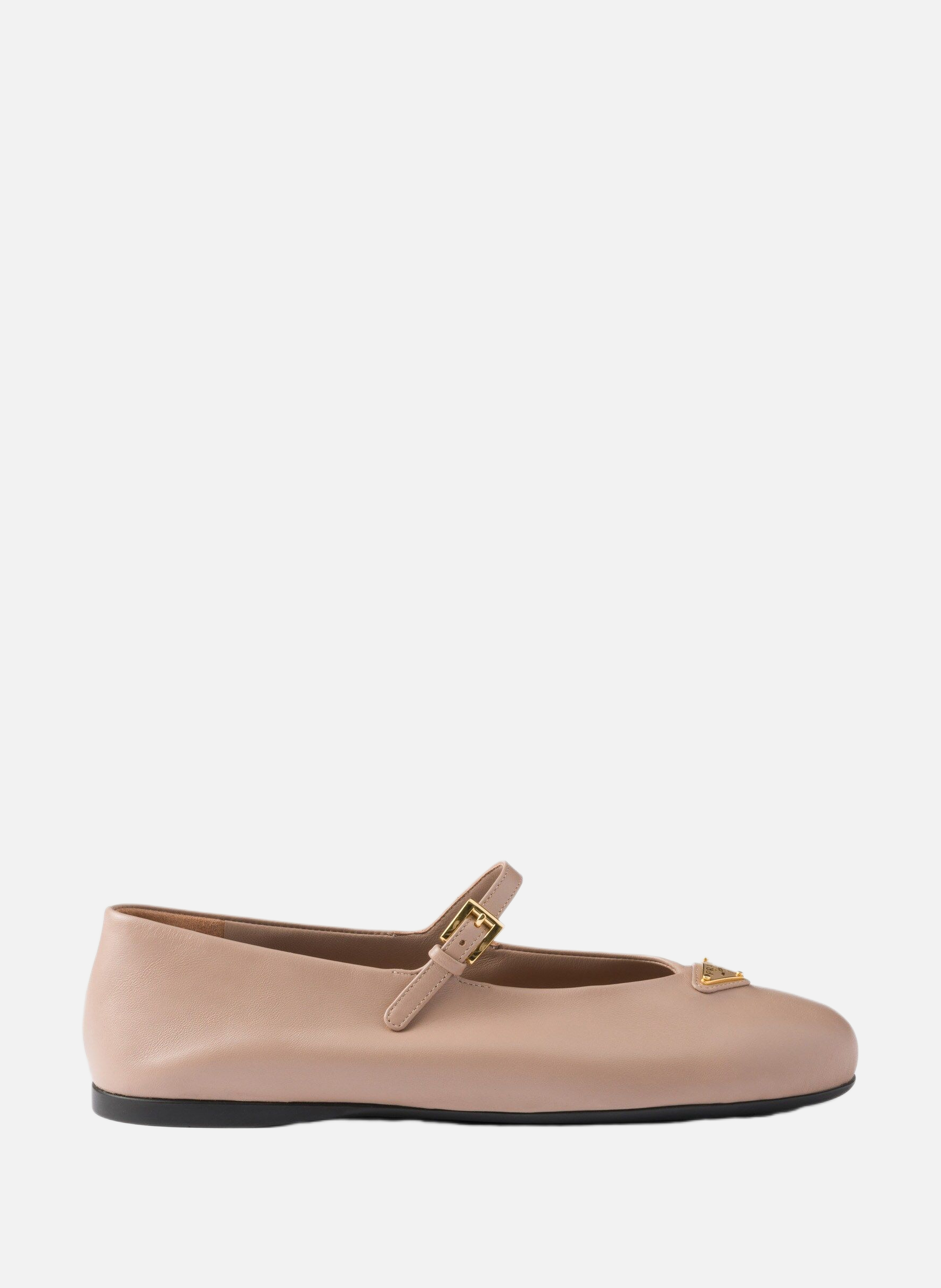 Ballerines en cuir nappa PRADA Rose
