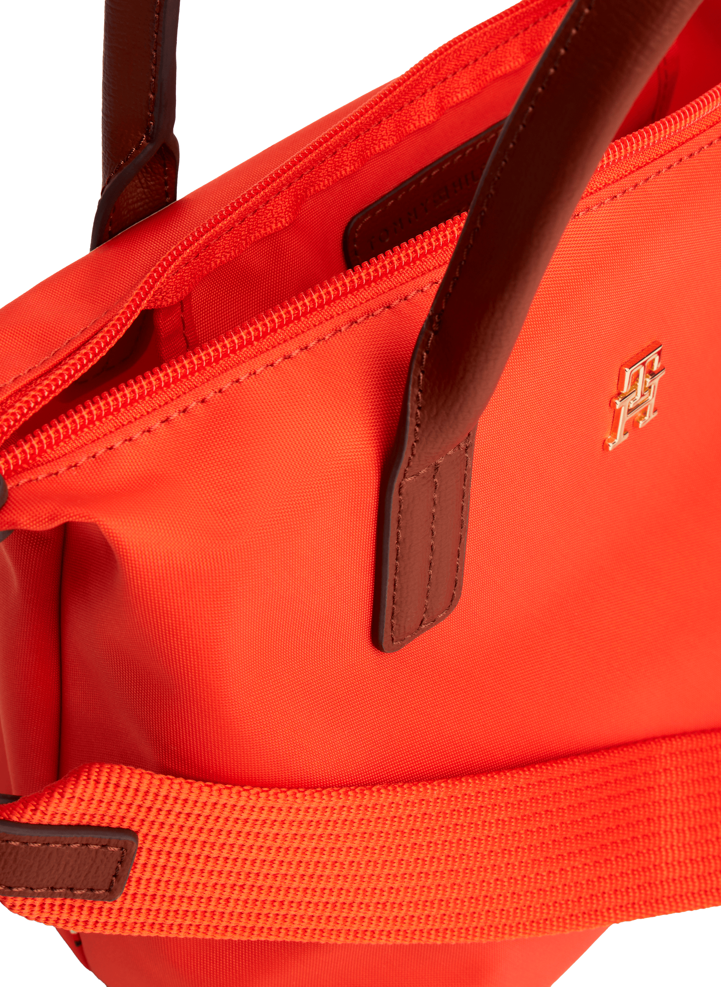 Sac à main en toile de nylon TOMMY HILFIGER Orange