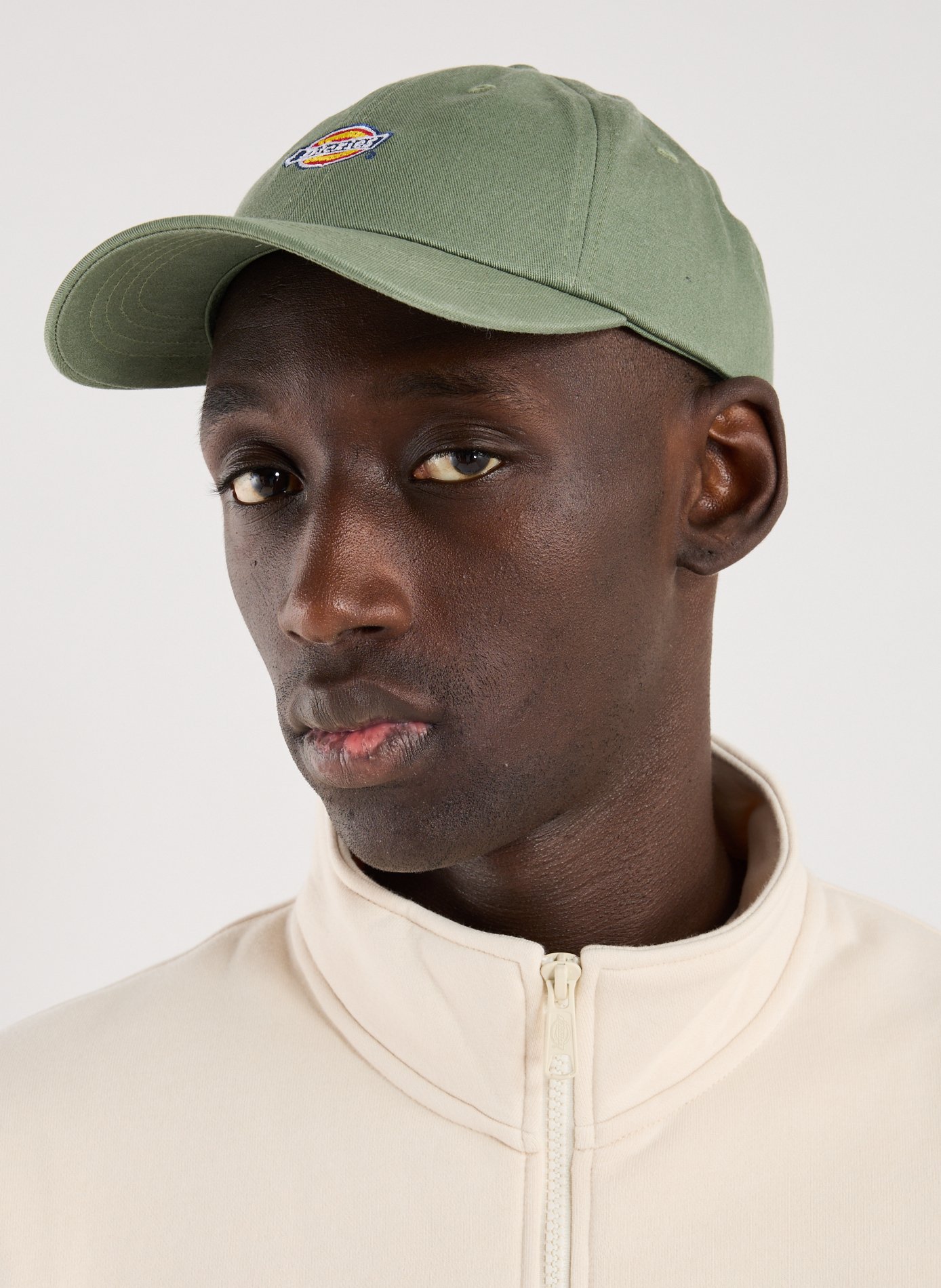 Cotton baseball cap with logo DICKIES Green