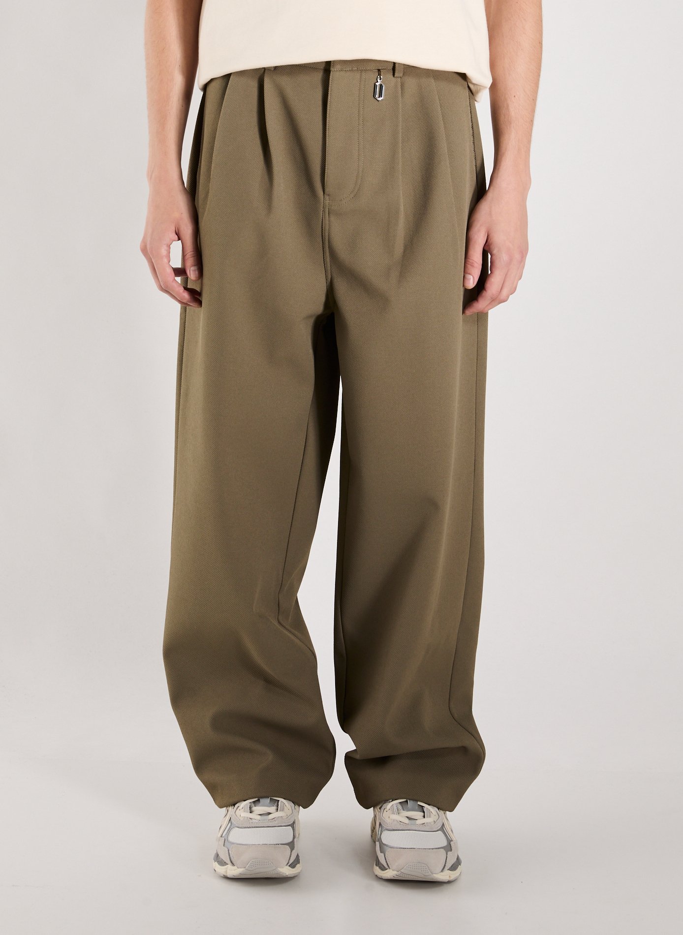 ONLY THE BLIND Loose printed Trousers Green