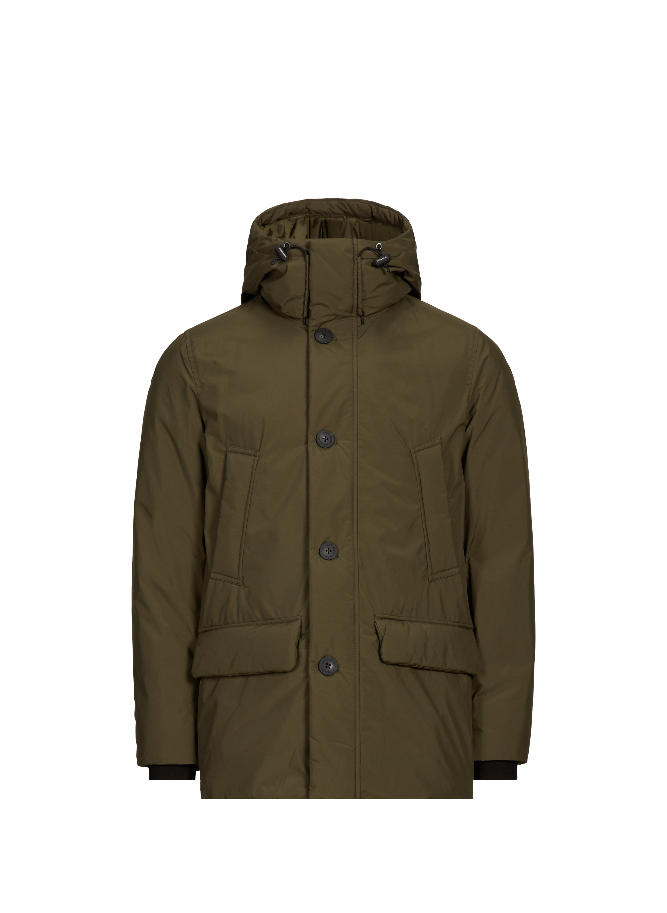WOOLRICH Parka droite à capuche Vert