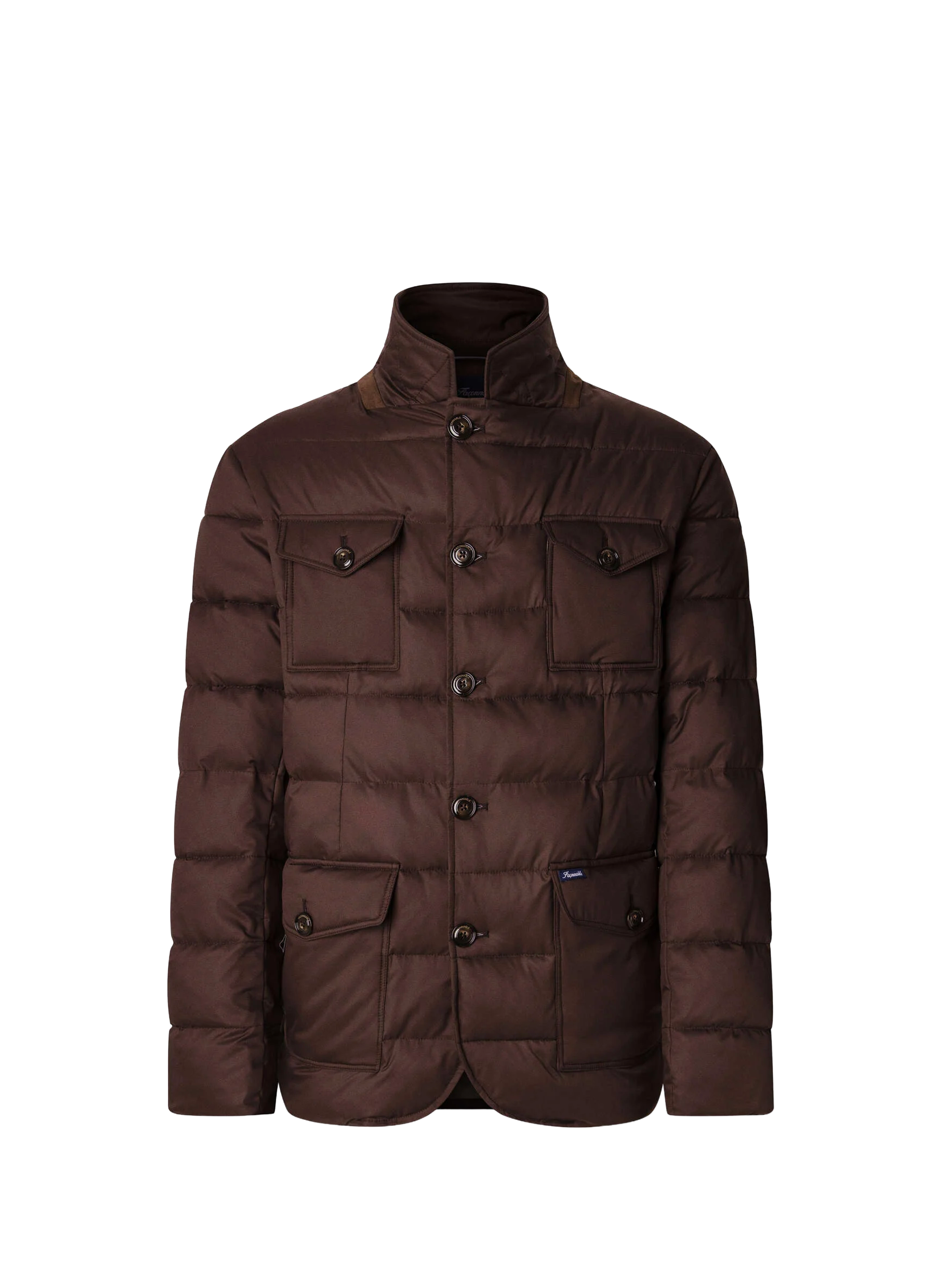 Veste matelassée à poches à rabat FACONNABLE Marron