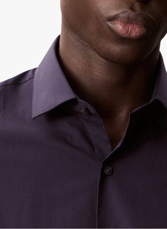 Classic fitted cotton shirt | Blue by CALVIN KLEIN Classic fitted cotton shirt Blue