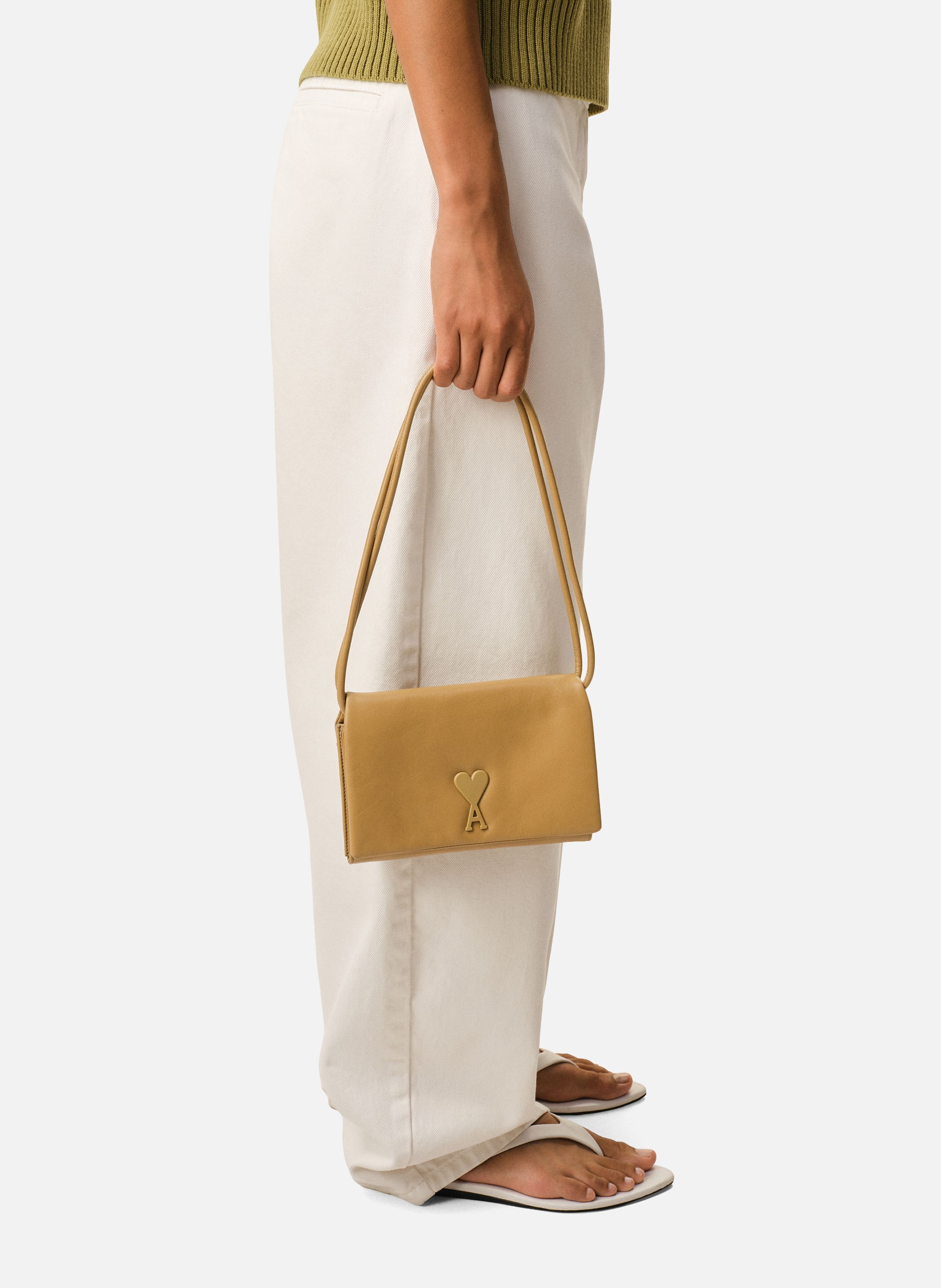 Portefeuille Bandoullière Voulez-Vous unisexe AMI PARIS Jaune