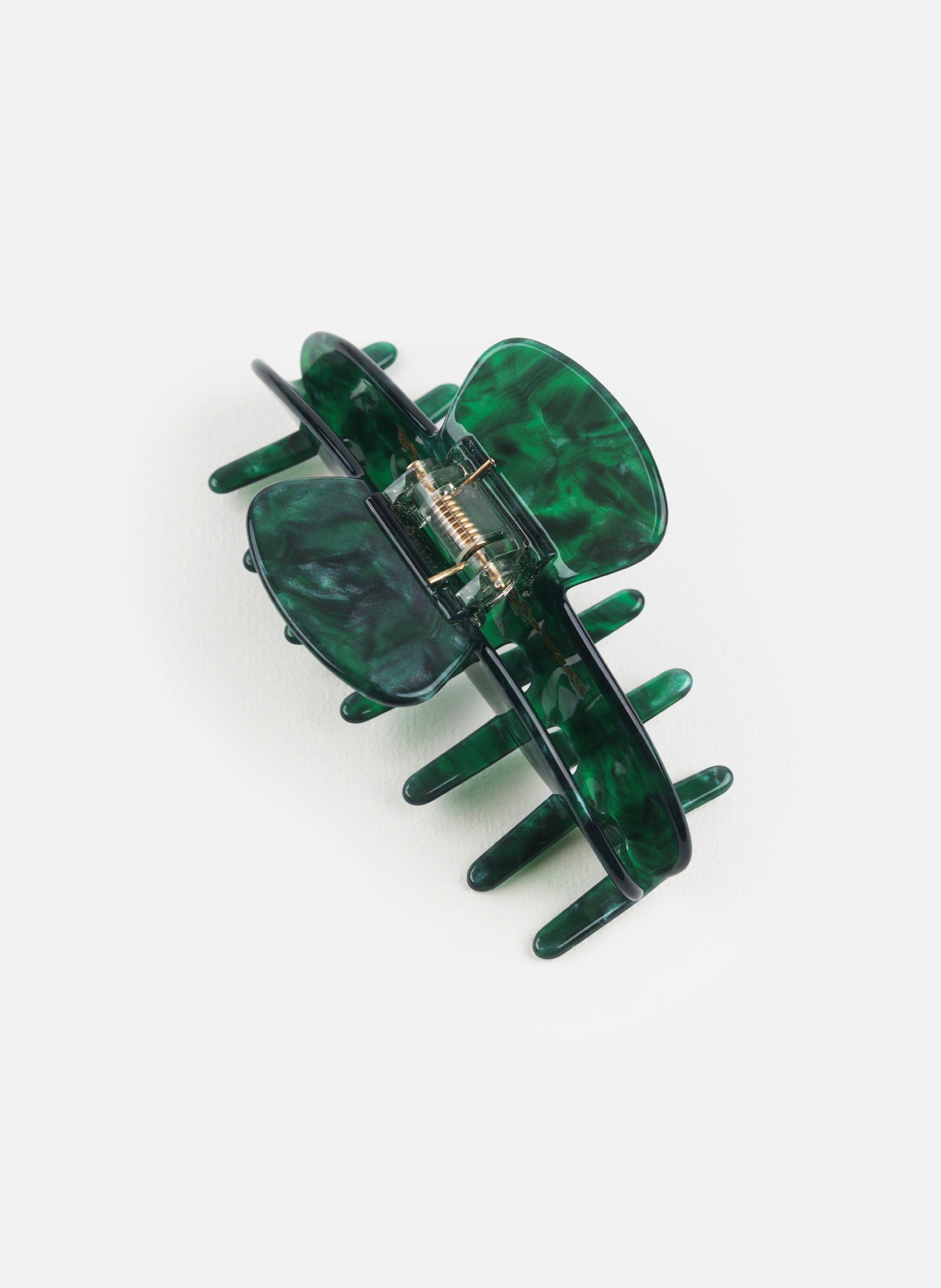 Pince à cheveux en acétate de cellulose KURAGE GINZA Vert