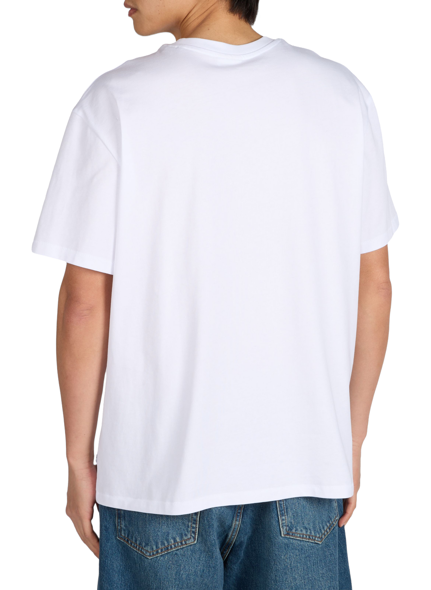 T-shirt imprimé à col rond en coton LES DEUX Blanc