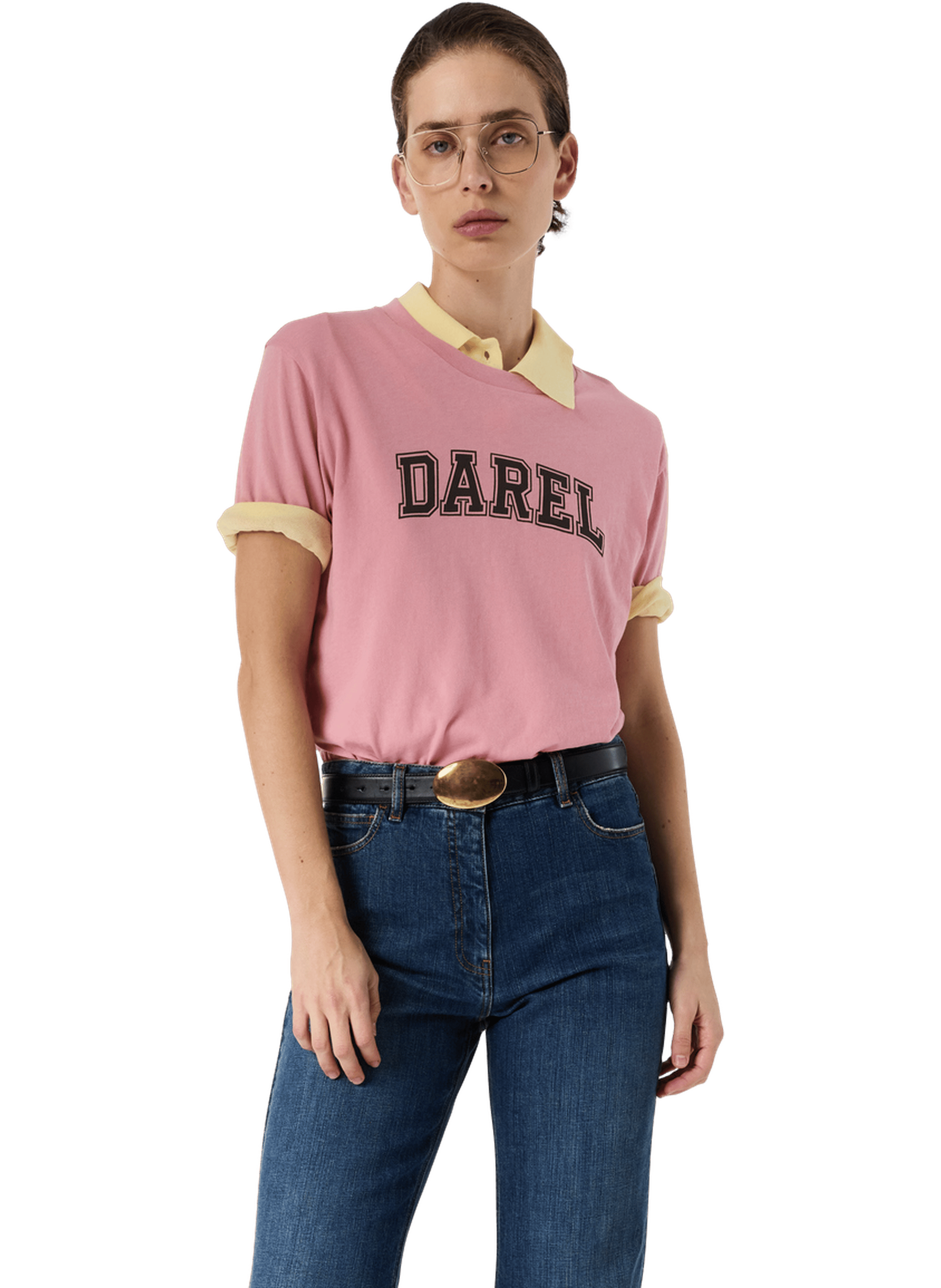 T-shirt en coton à inscription - melly GERARD DAREL Rose