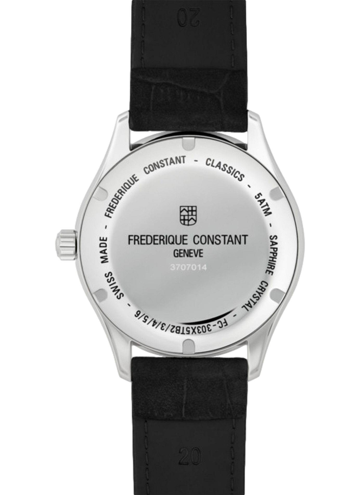Automatische Uhr Classics Index Automatic aus Leder FREDERIQUE CONSTANT Grun