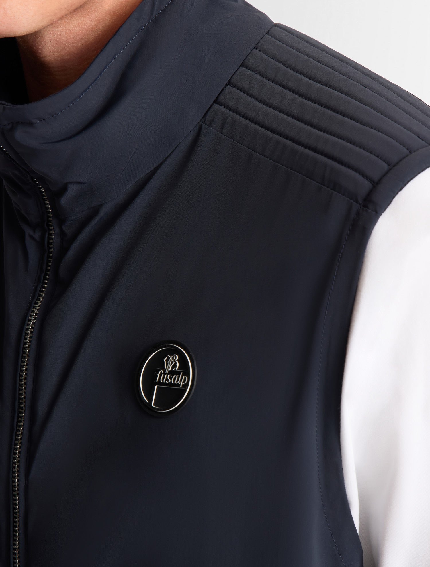 Veste sans manches latma col montant coupe regular FUSALP Bleu