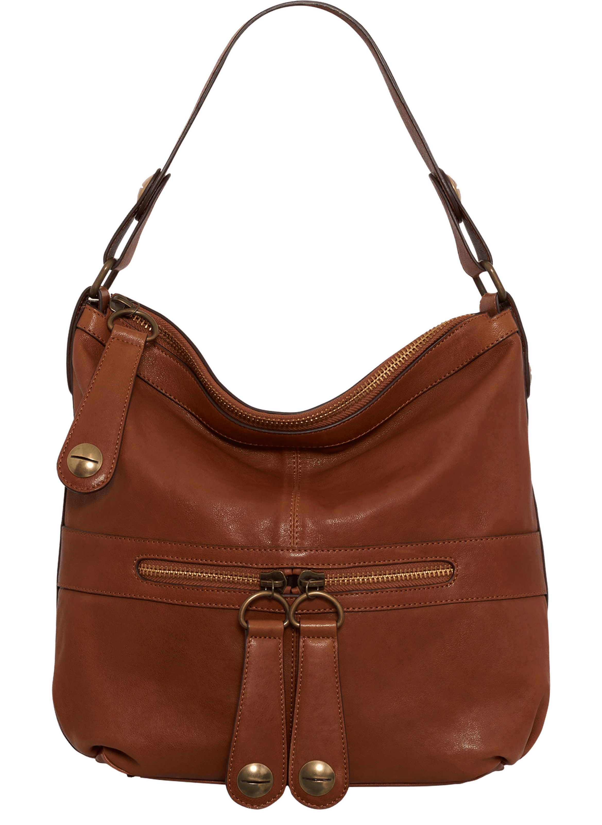 Sac en cuir lavé - midday GERARD DAREL Marron