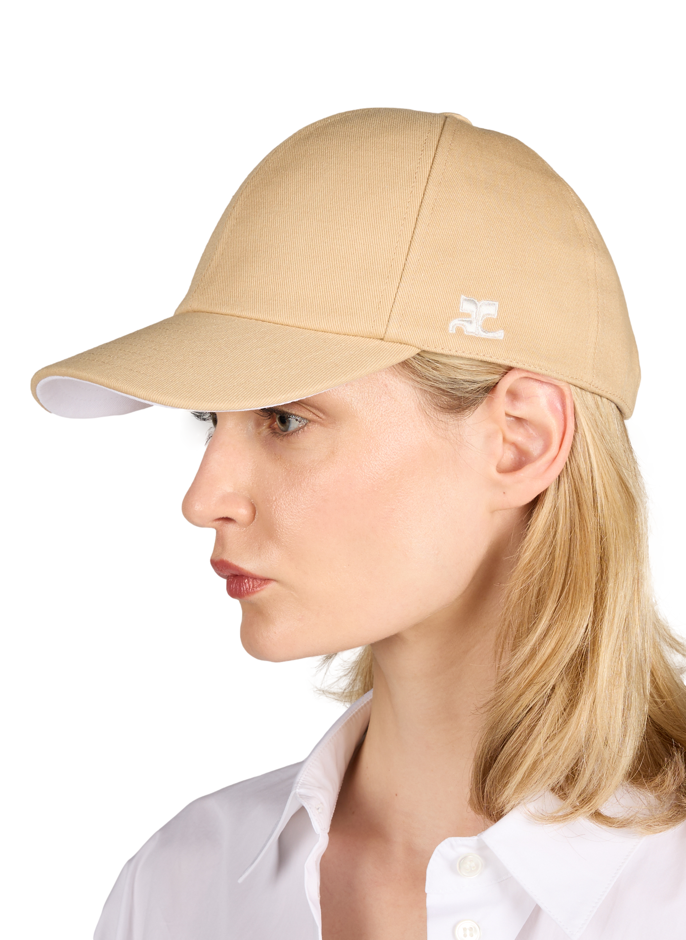 Cotton cap COURRÈGES Beige
