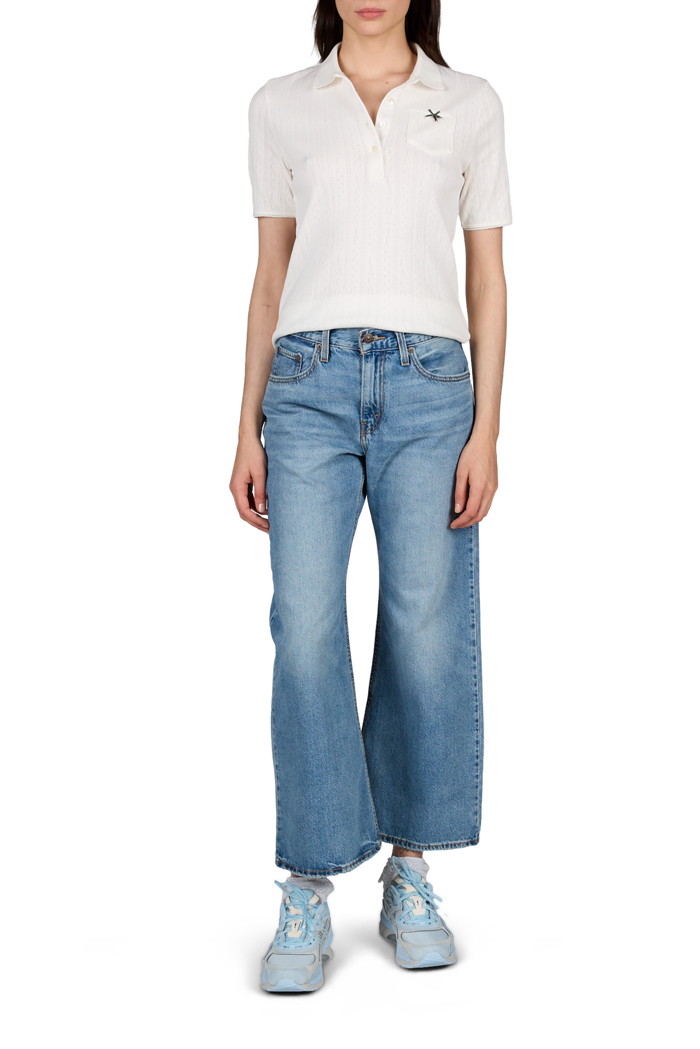 Wide cotton jeans LEVI'S Blue