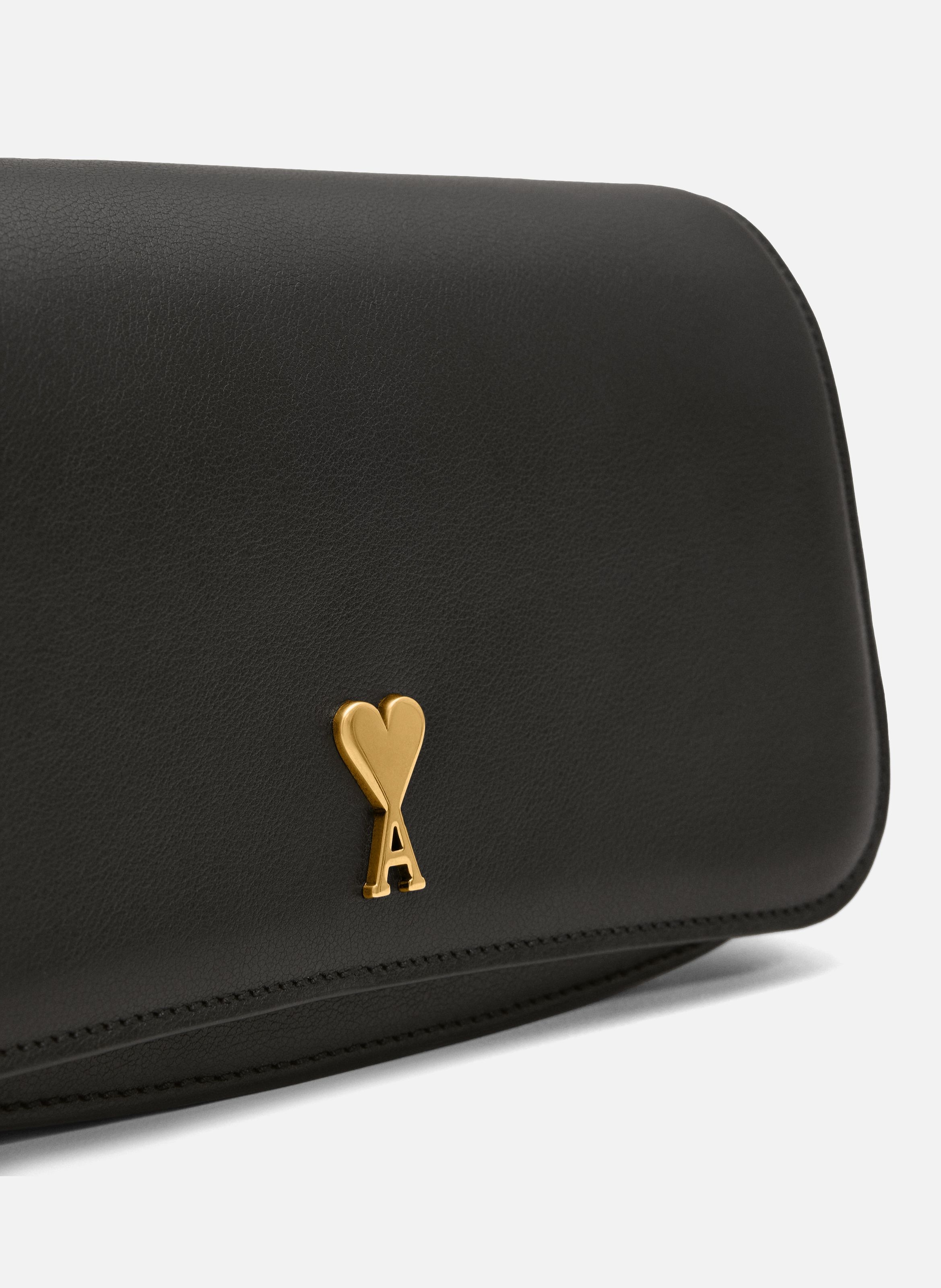 Sac porté épaule paris paris unisexe en cuir de vachette AMI PARIS Noir