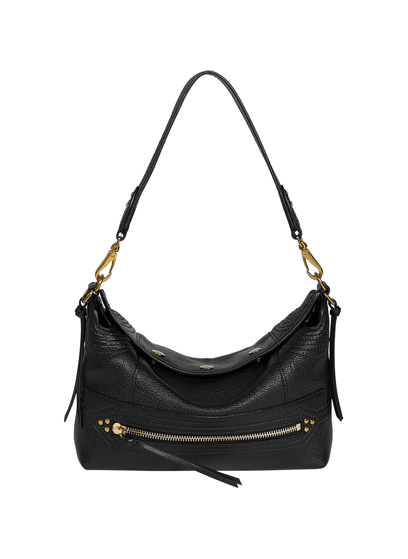 Sac Lucky Hobo Small en cuir de buffle JÉRÔME DREYFUSS Noir