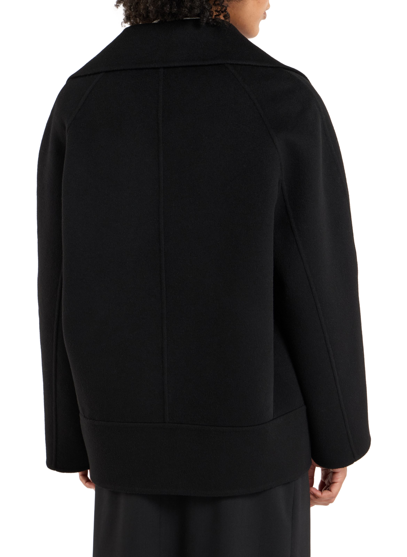 Straight wool blend coat by Wabana SAISON 1865 Black