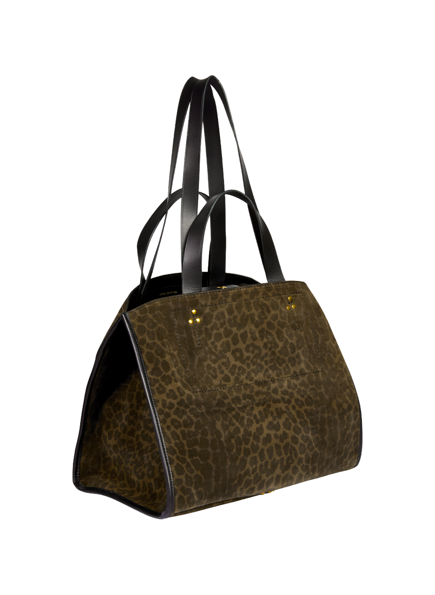 Sac cabas Leon M en cuir JÉRÔME DREYFUSS Kaki