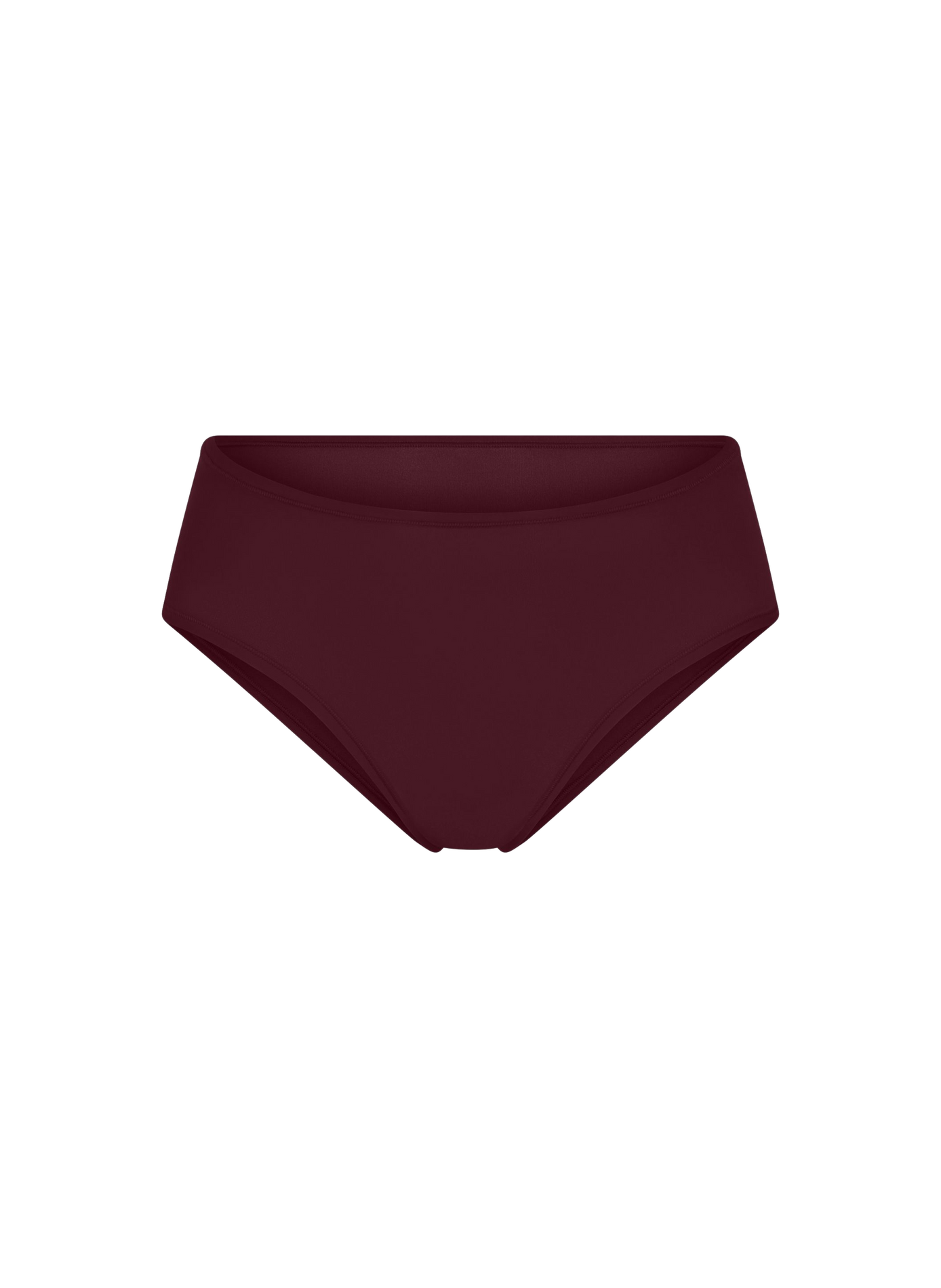 Hoch sitzende nahtlose Unifarben Culotte. SKIMS Rot