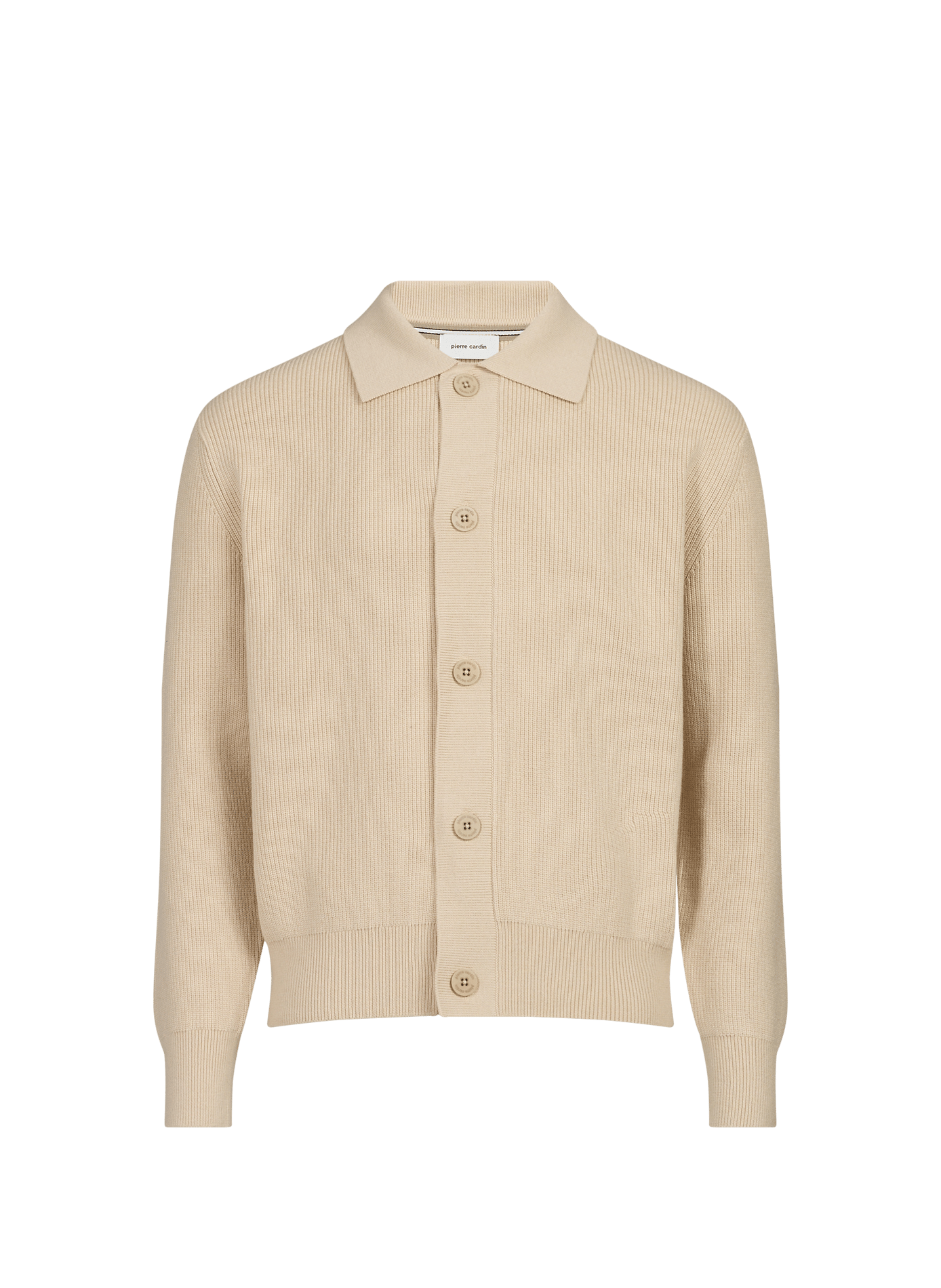 Solid Buttoned Cardigan PIERRE CARDIN Grey