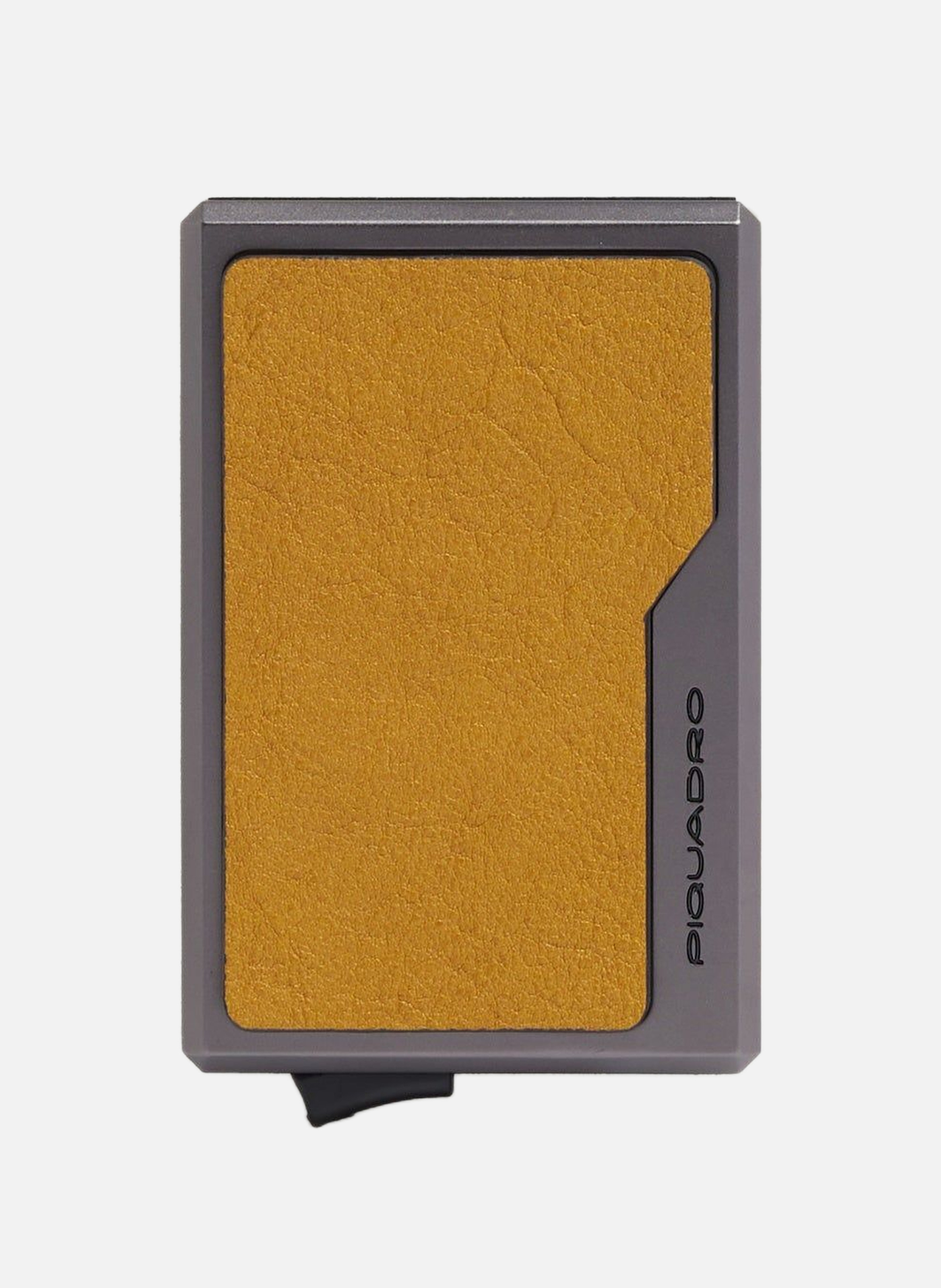 Porte-cartes automatique magsafe en aluminium PIQUADRO Jaune