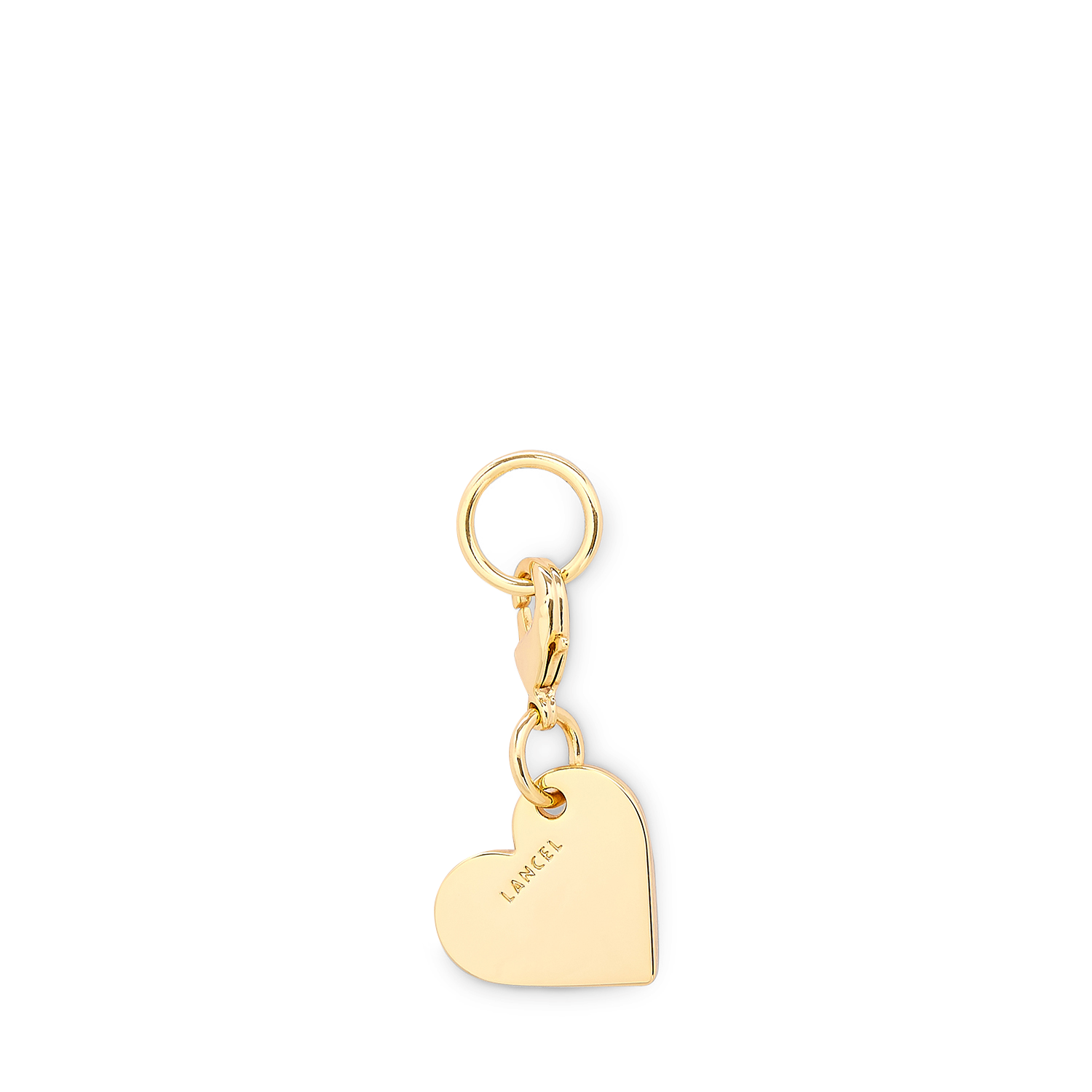 Hanger in goudkleurig metaal in de vorm van een hart van Lancel. LANCEL Goud
