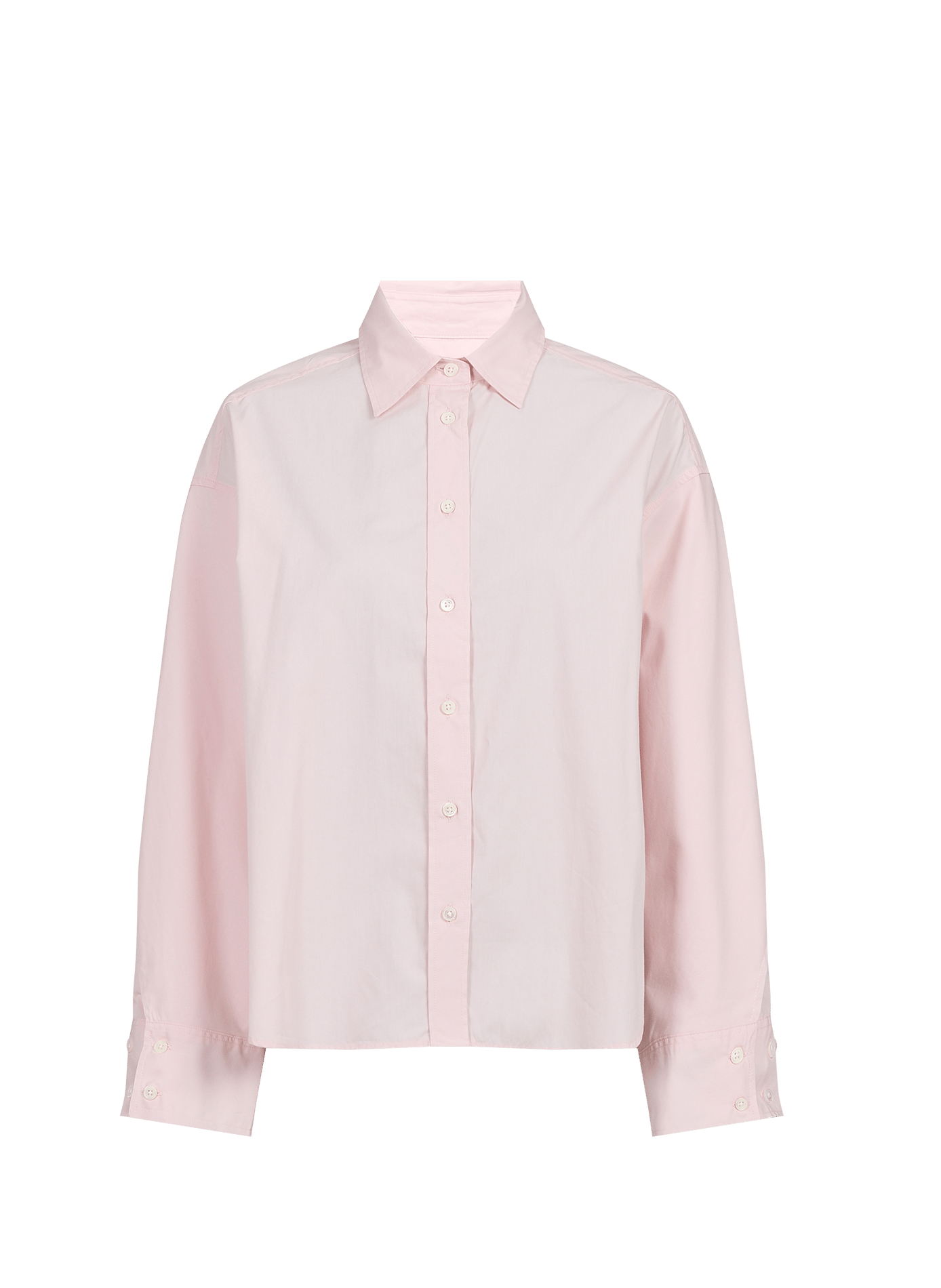 Oversized cotton shirt with patterns CLOSED Pink