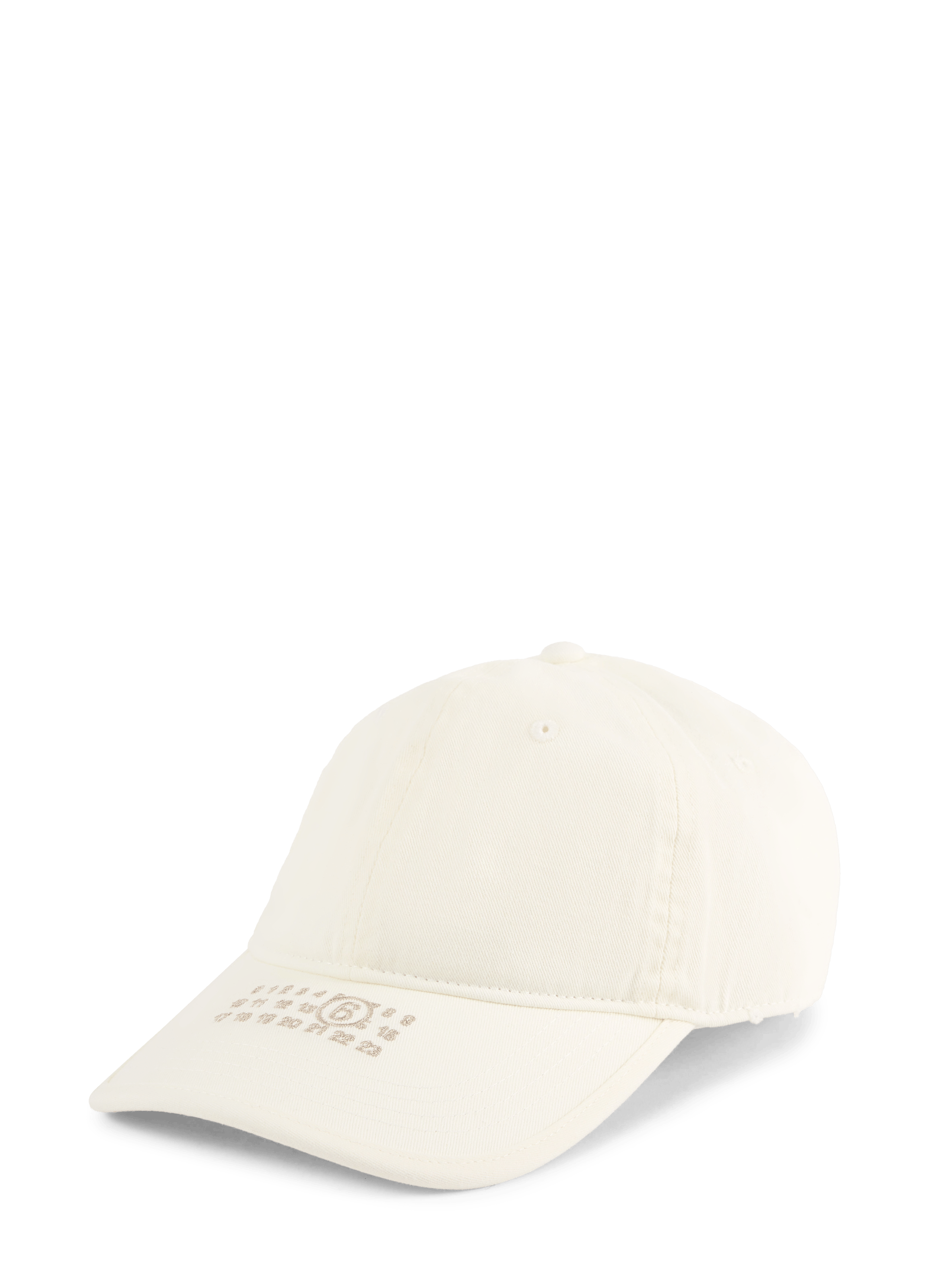 Embroidered cotton baseball cap MAISON MARGIELA Beige