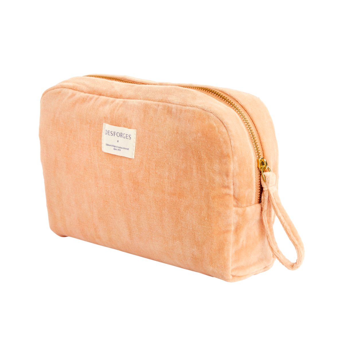 Trousse en velours, romy DESFORGES Orange