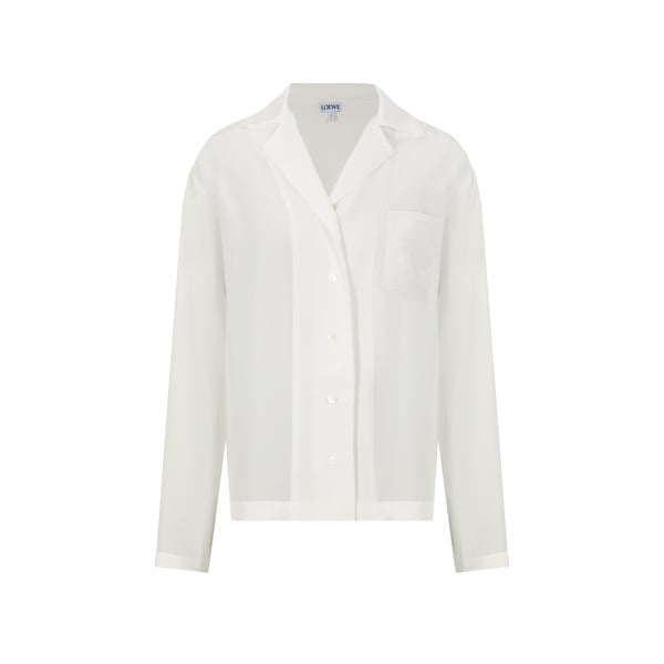 Chemise style pyjama en soie