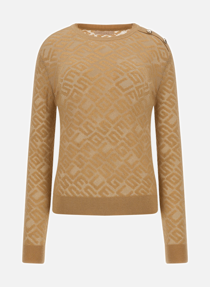 GUESS logo print sweater