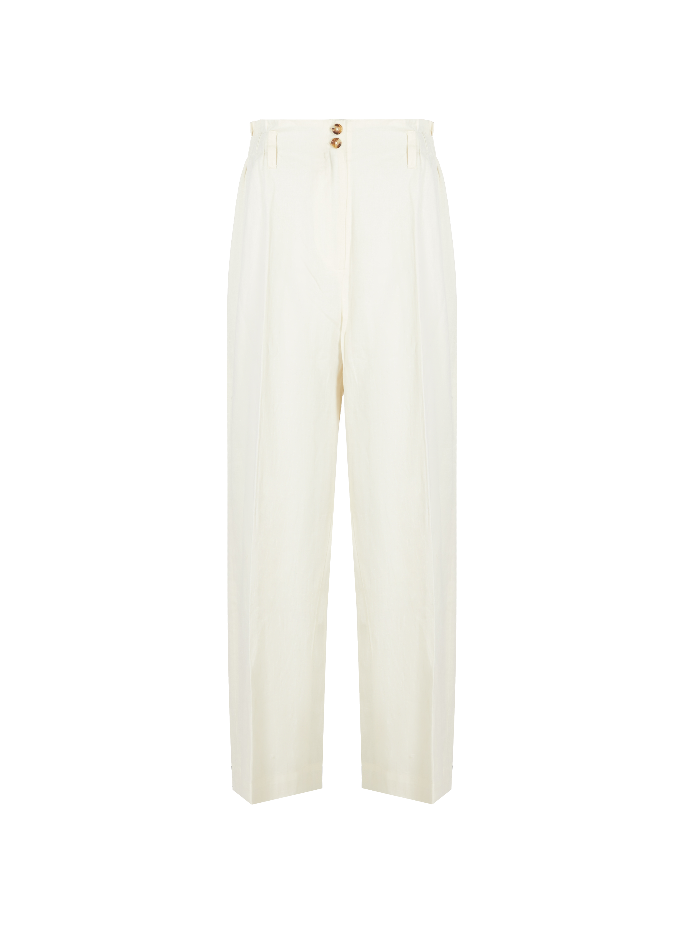 Pantalon en coton et lin LOUISE MISHA Blanc